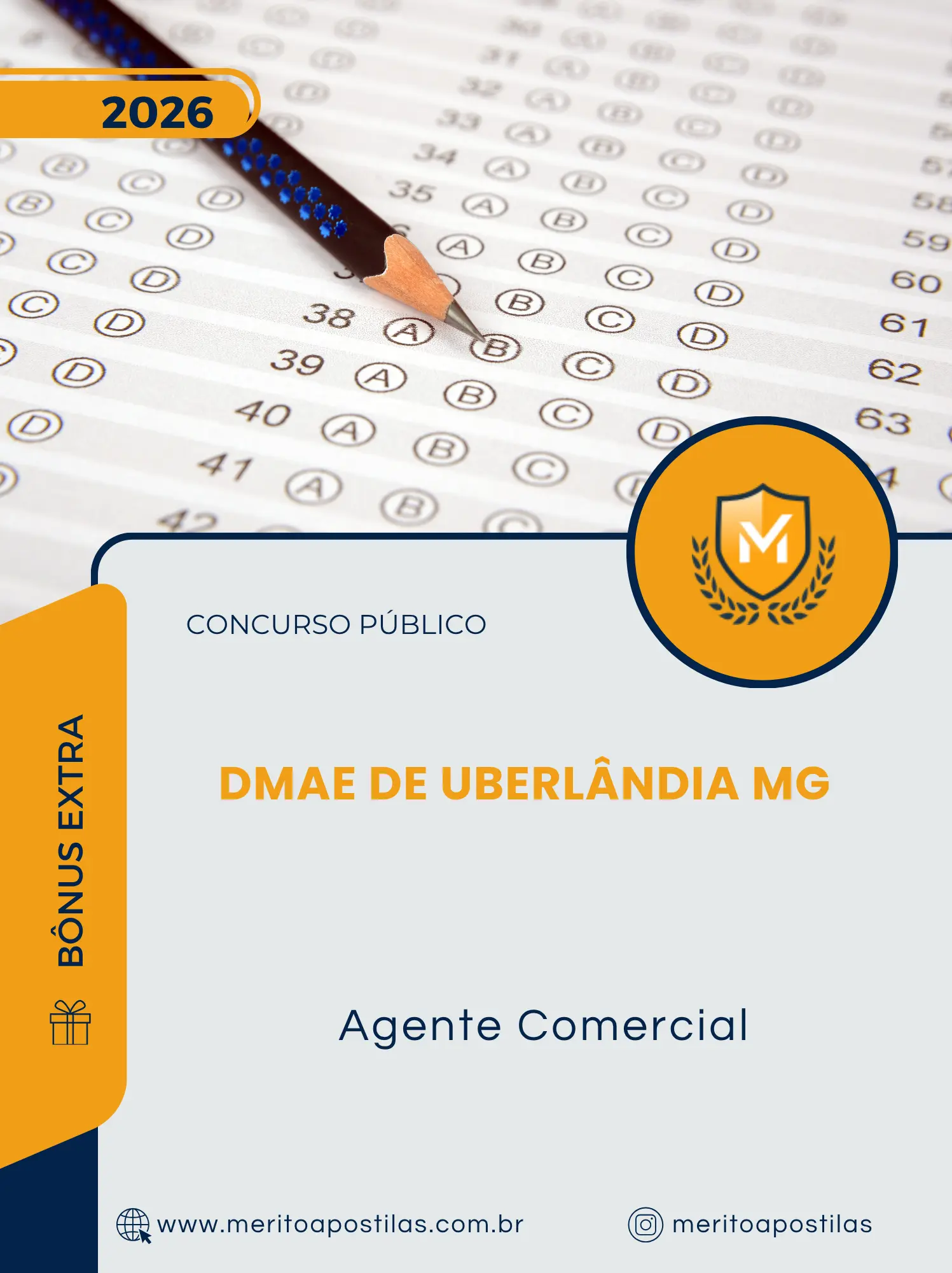 Apostila Agente Comercial DMAE de Uberlândia MG 2026