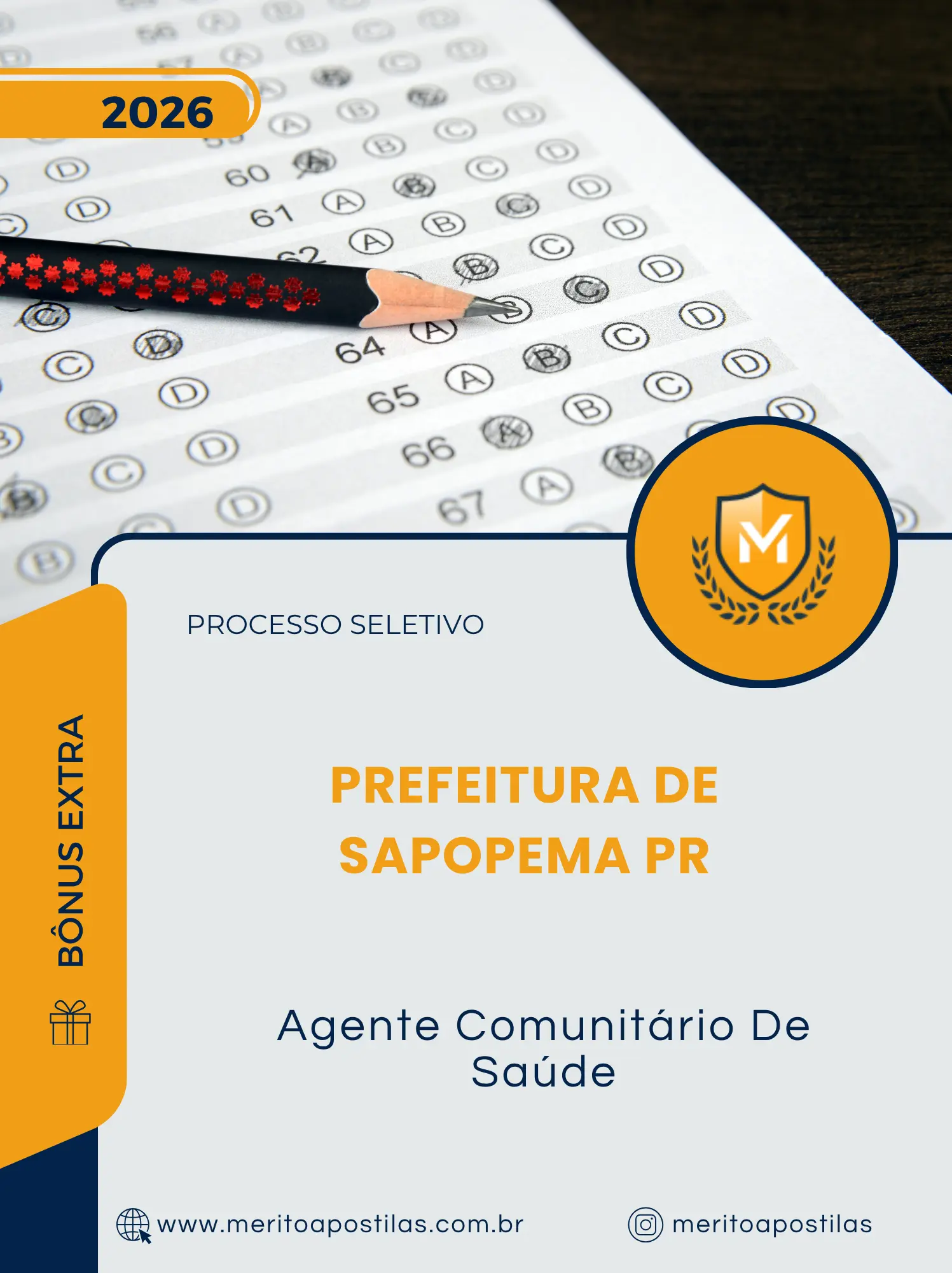 Apostila Agente Comunitário De Saúde Prefeitura de Sapopema PR 2026