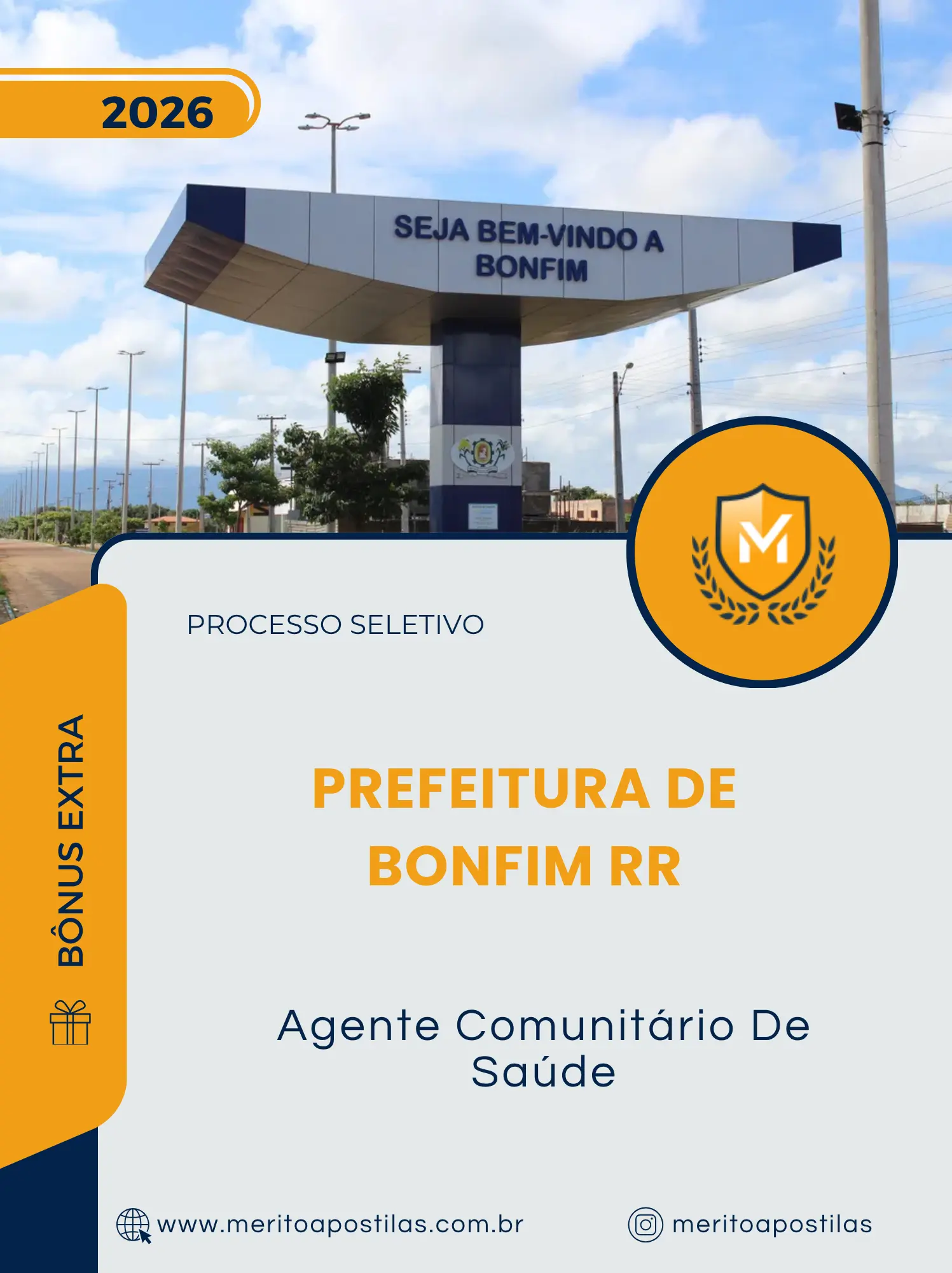 Apostila Agente Comunitário De Saúde Prefeitura de Bonfim RR 2026