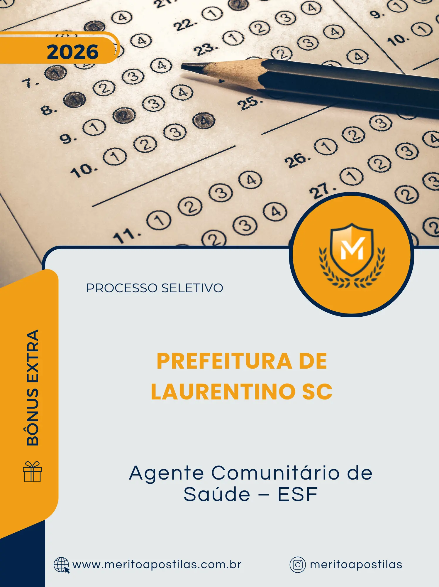 Apostila Agente Comunitário de Saúde ESF Prefeitura de Laurentino SC 2026