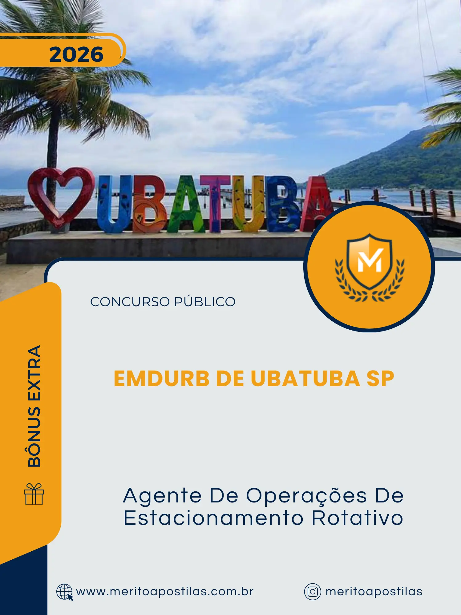 Apostila Agente De Operações De Estacionamento Rotativo Concurso Público EMDURB de Ubatuba SP 2026