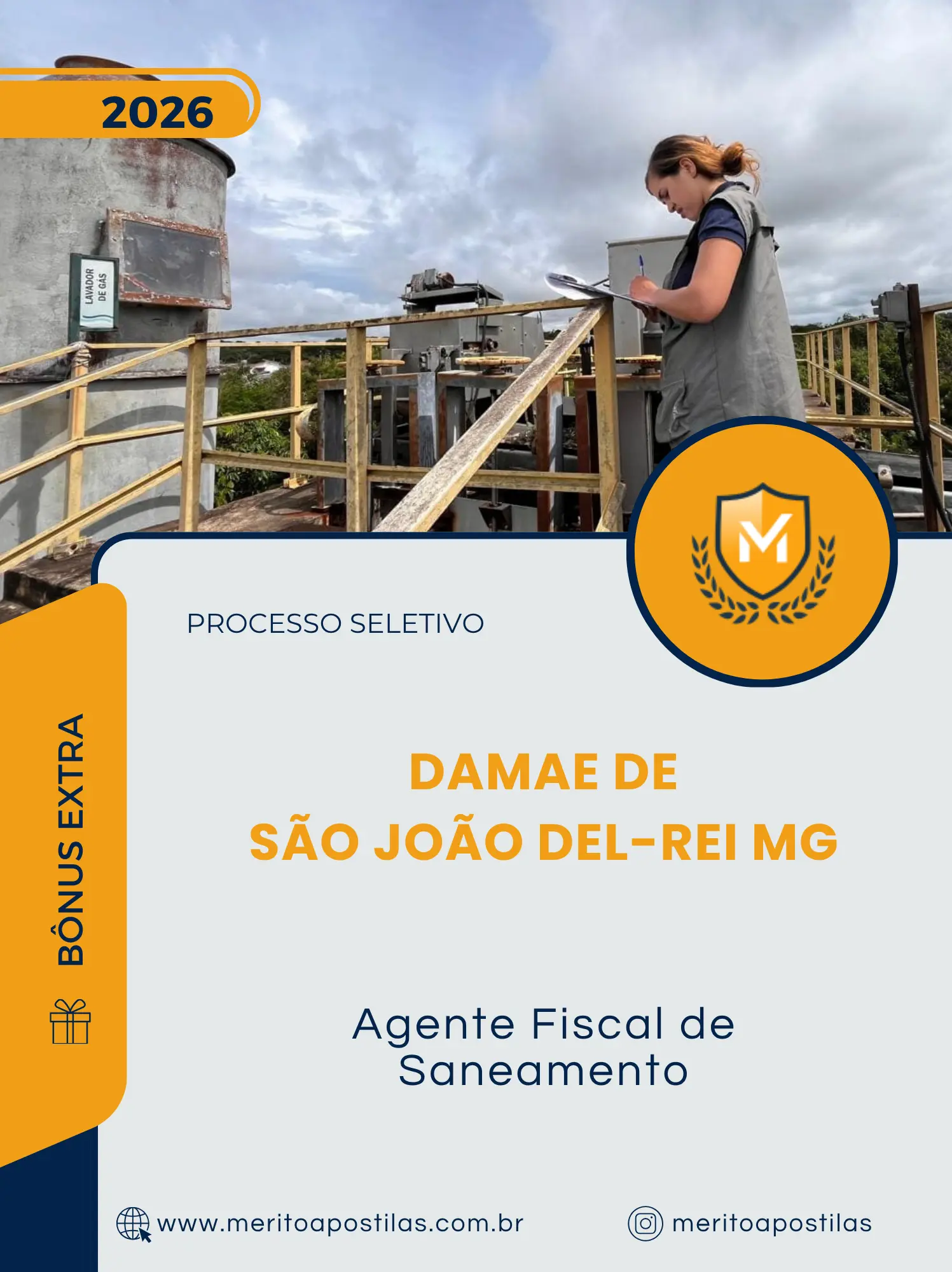 Apostila Agente Fiscal de Saneamento Processo Seletivo DAMAE de São João del Rei MG 2026