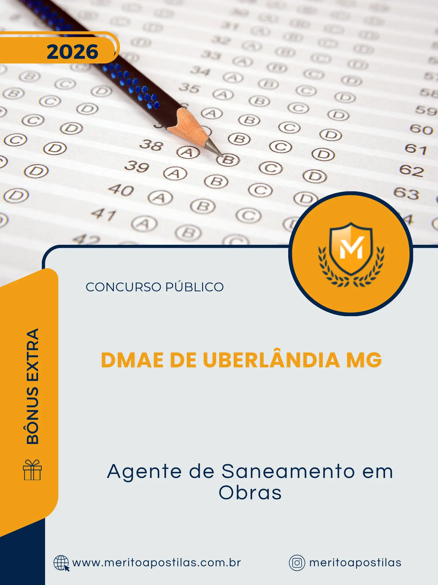 Apostila Agente de Saneamento em Obras DMAE de Uberlândia MG 2026
