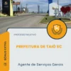 Apostila Agente de Serviços Gerais Prefeitura de Taió SC 2026