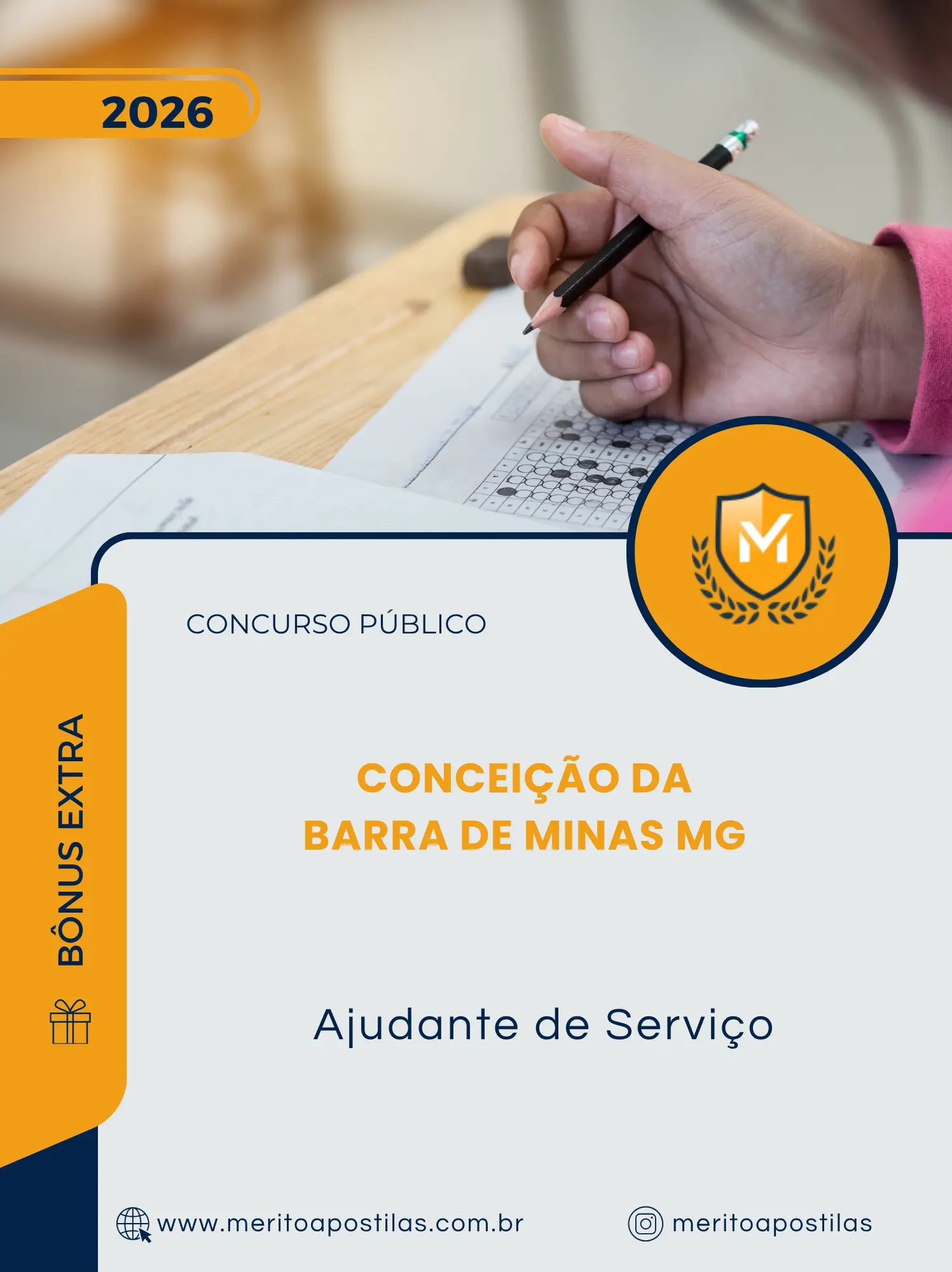 Apostila Ajudante de Serviço Prefeitura de Conceição da Barra de Minas MG 2026