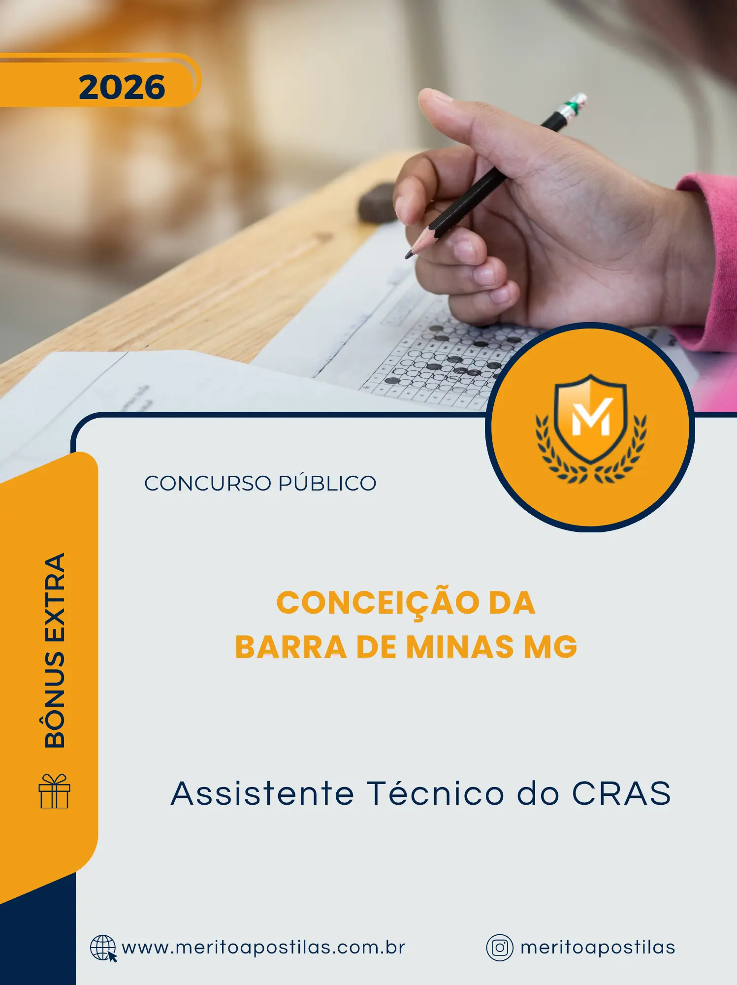 Apostila Assistente Técnico do CRAS Prefeitura de Conceição da Barra de Minas MG 2026