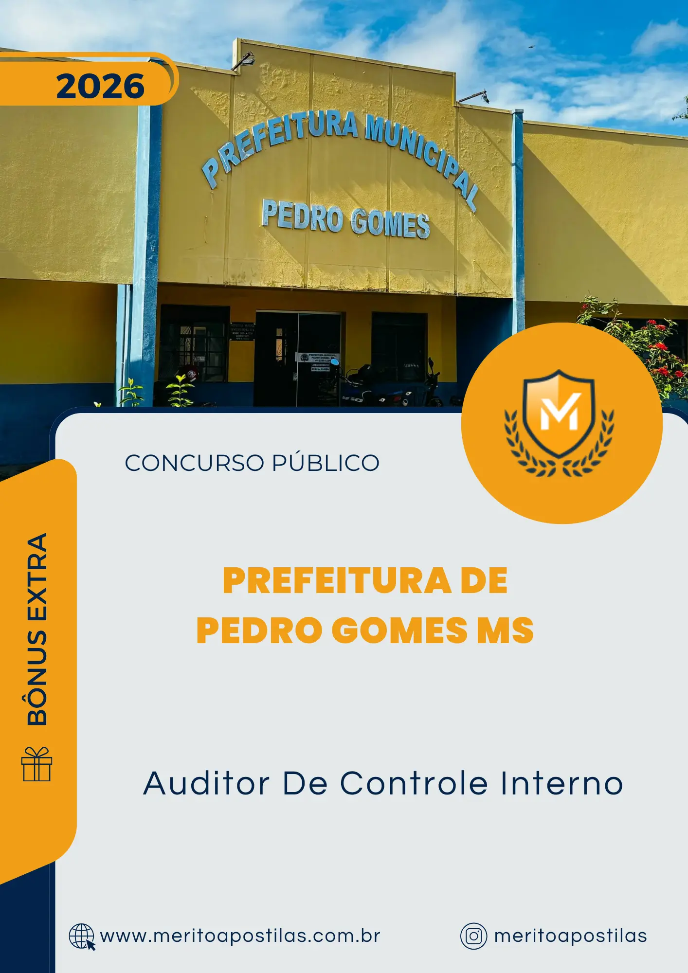 Apostila Auditor De Controle Interno Prefeitura de Pedro Gomes MS 2026