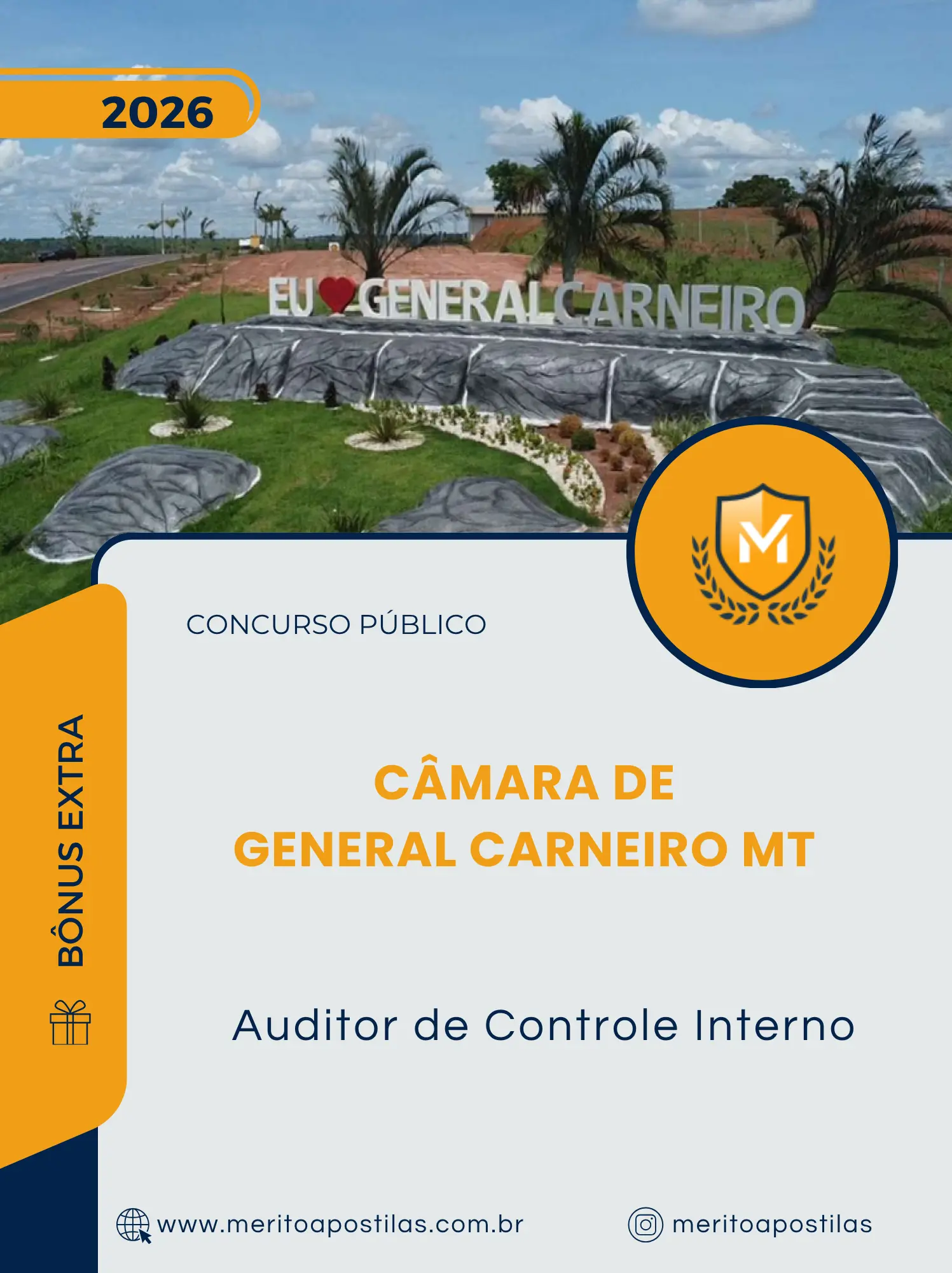 Apostila Auditor de Controle Interno Câmara de General Carneiro MT 2026