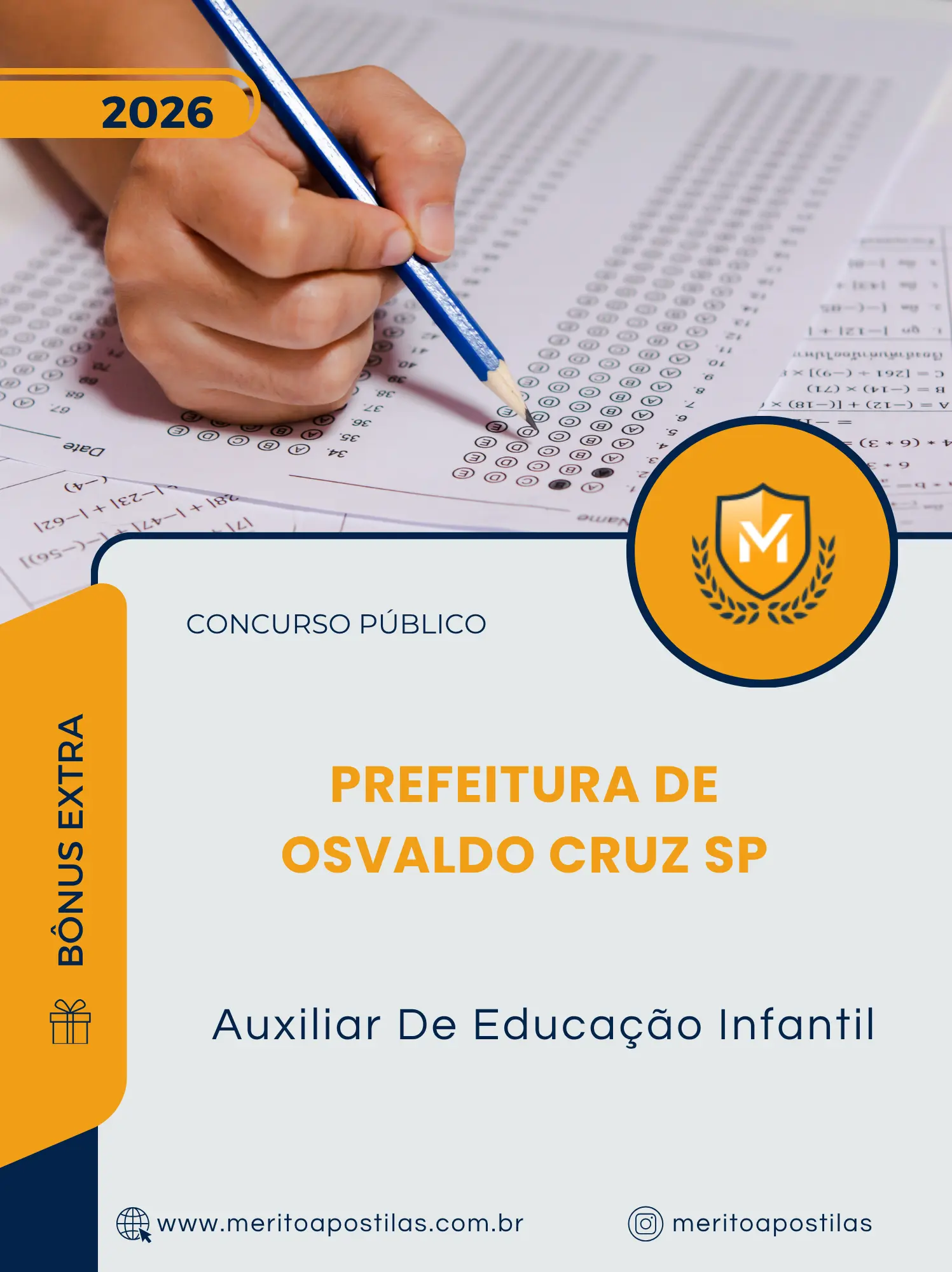 Apostila Auxiliar De Educação Infantil Prefeitura de Osvaldo Cruz SP 2026