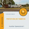 Apostila Auxiliar Operacional I Prefeitura de Timbó SC 2026