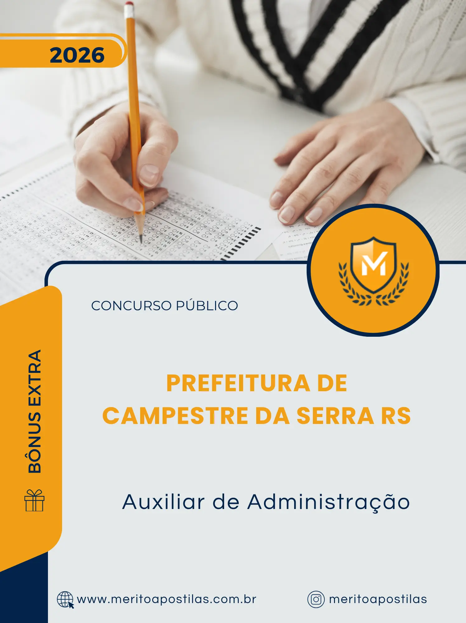 Apostila Auxiliar de Administração Prefeitura de Campestre da Serra RS 2026