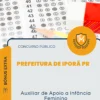 Apostila Auxiliar de Apoio a Infância Feminino Prefeitura de Iporã PR 2026