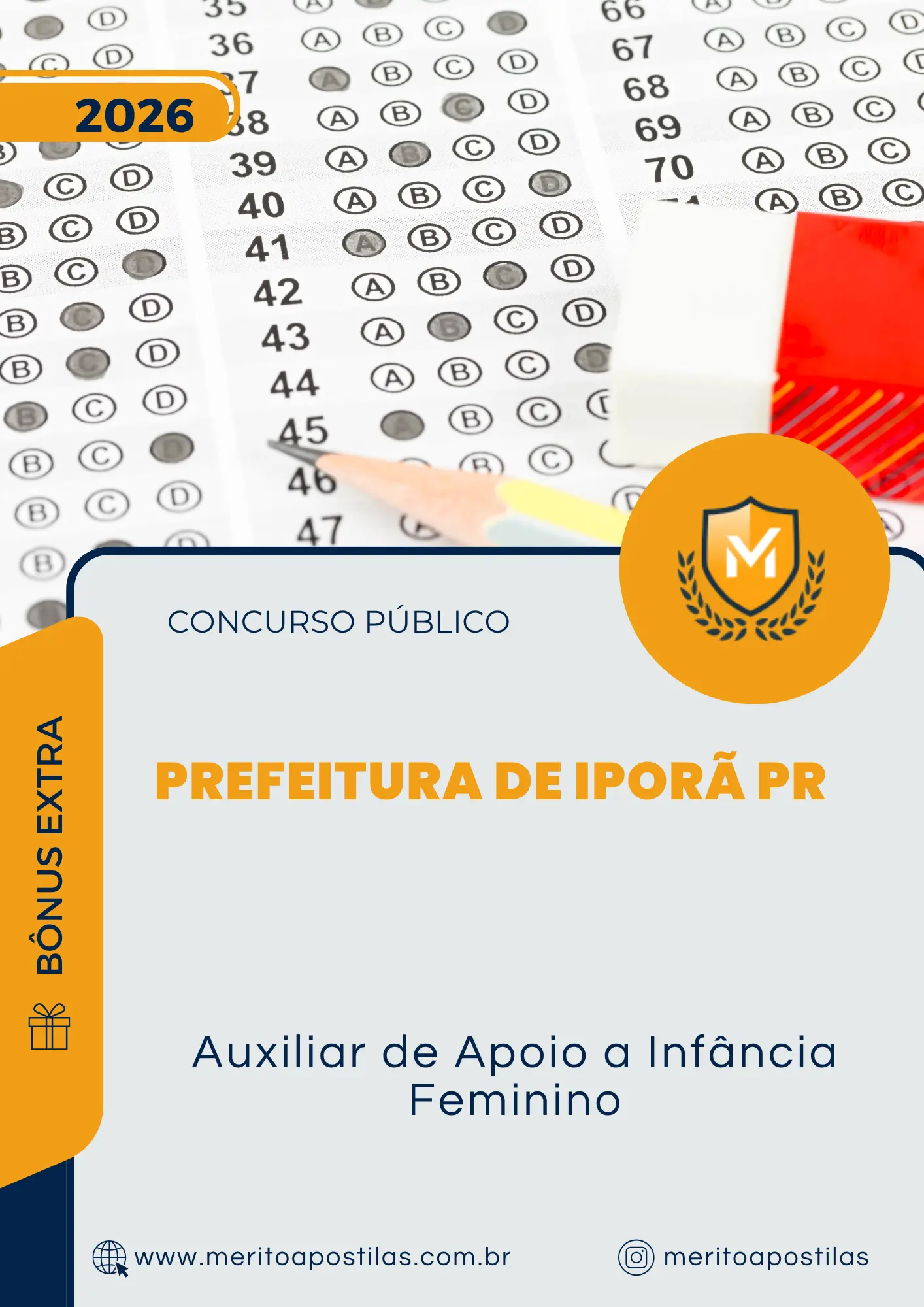 Apostila Auxiliar de Apoio a Infância Feminino Prefeitura de Iporã PR 2026