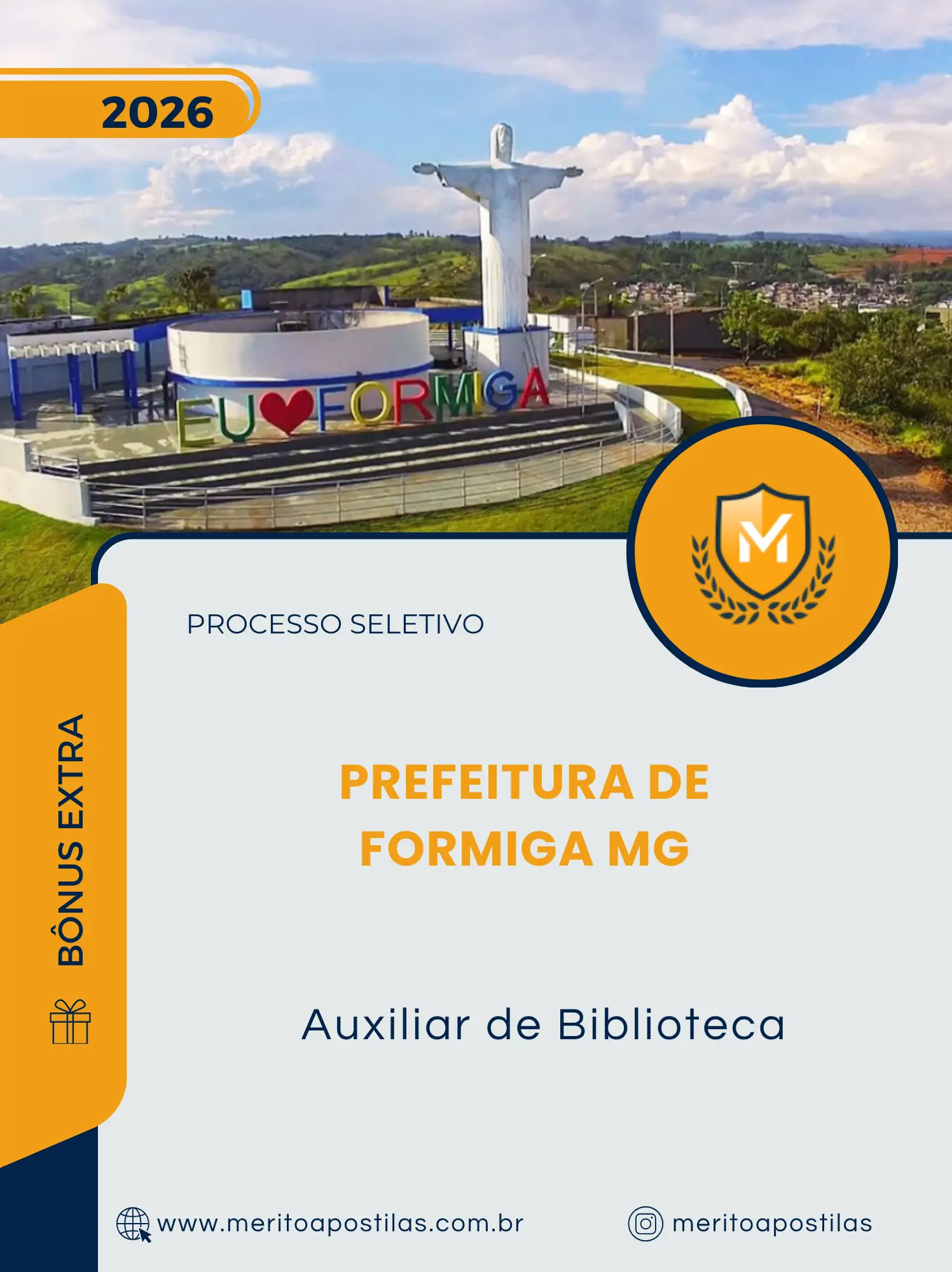 Apostila Auxiliar de Biblioteca Prefeitura de Formiga MG 2026