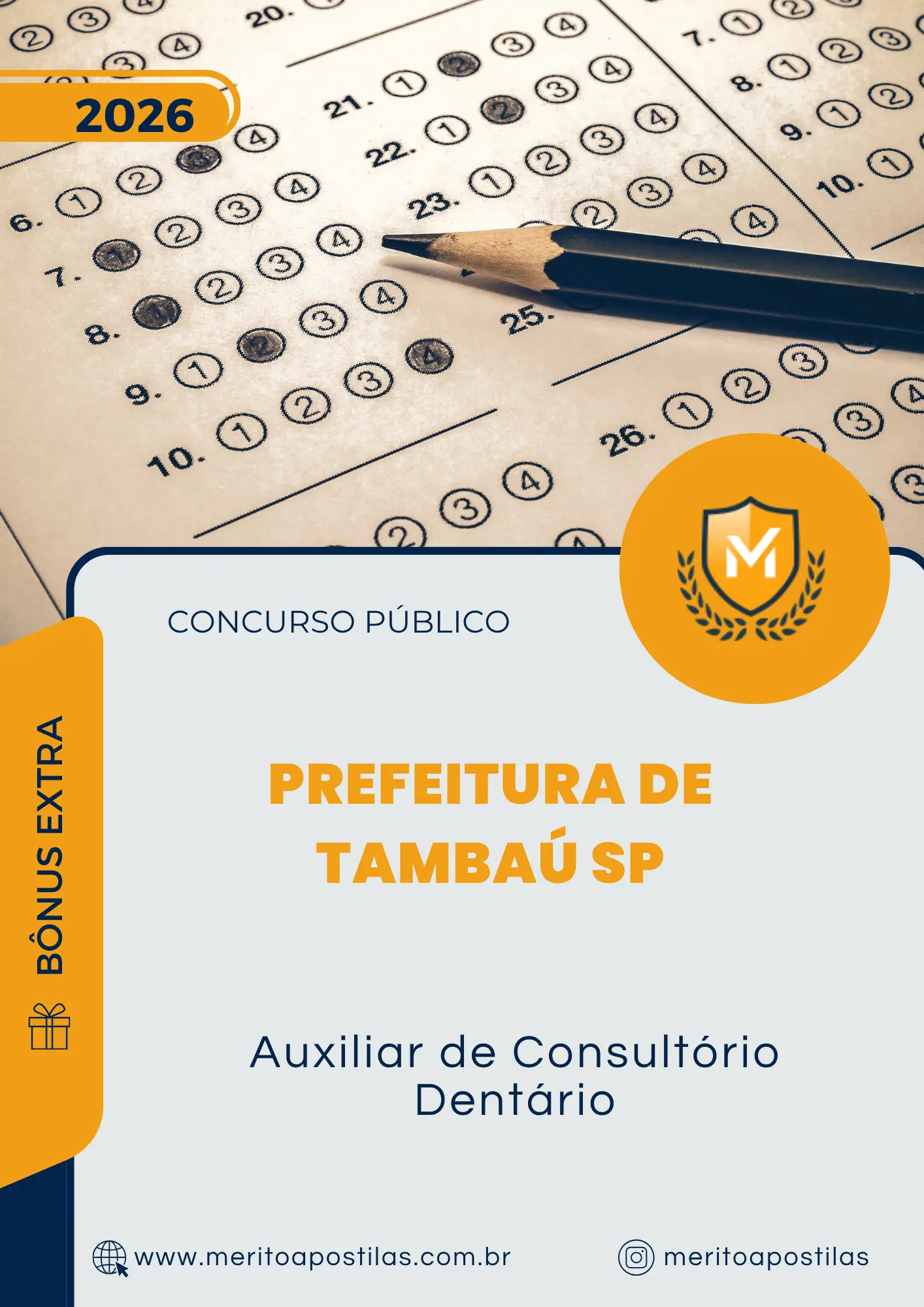 Apostila Auxiliar de Consultório Dentário Prefeitura de Tambaú SP 2026