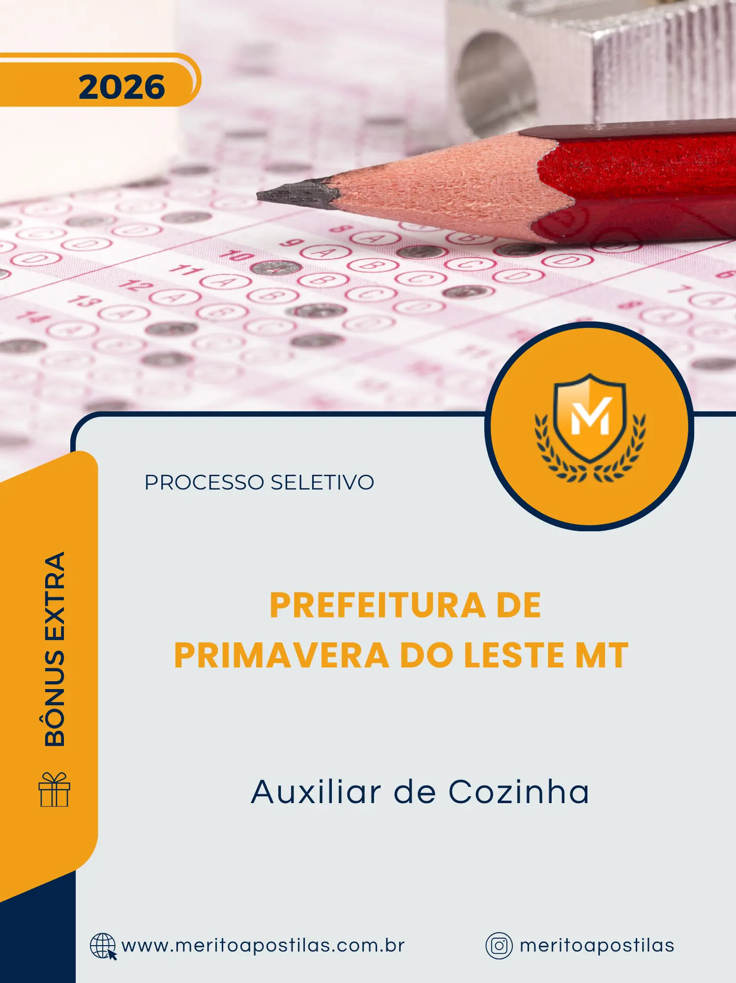 Apostila Auxiliar de Cozinha Prefeitura de Primavera do Leste MT 2026