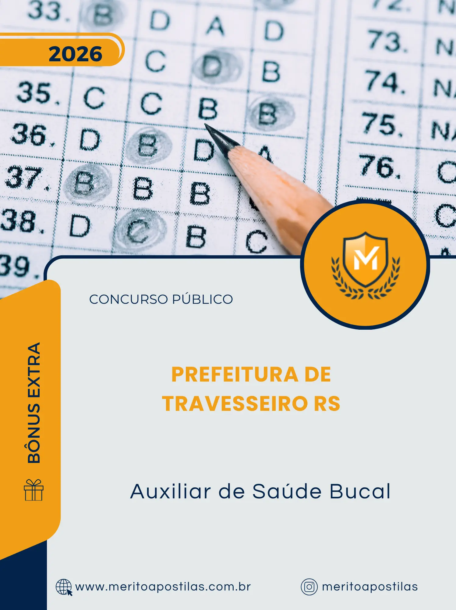 Apostila Auxiliar de Saúde Bucal Prefeitura de Travesseiro RS 2026