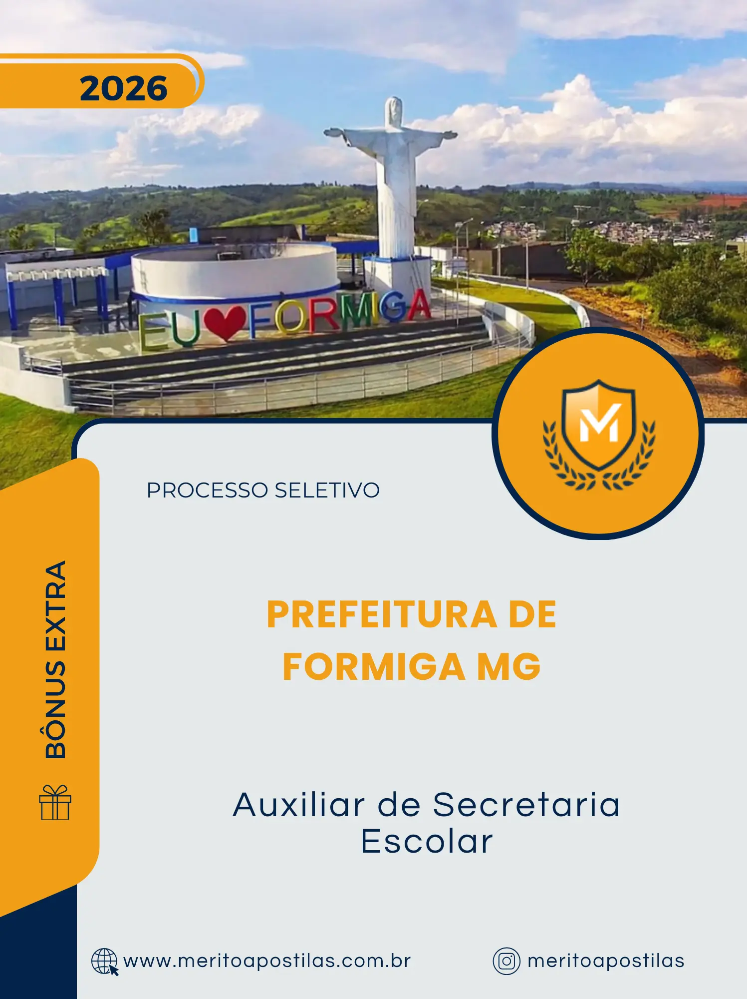 Apostila Auxiliar de Secretaria Escolar Prefeitura de Formiga MG 2026