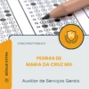 Apostila Auxiliar de Serviços Gerais Câmara de Pedras de Maria da Cruz MG 2026