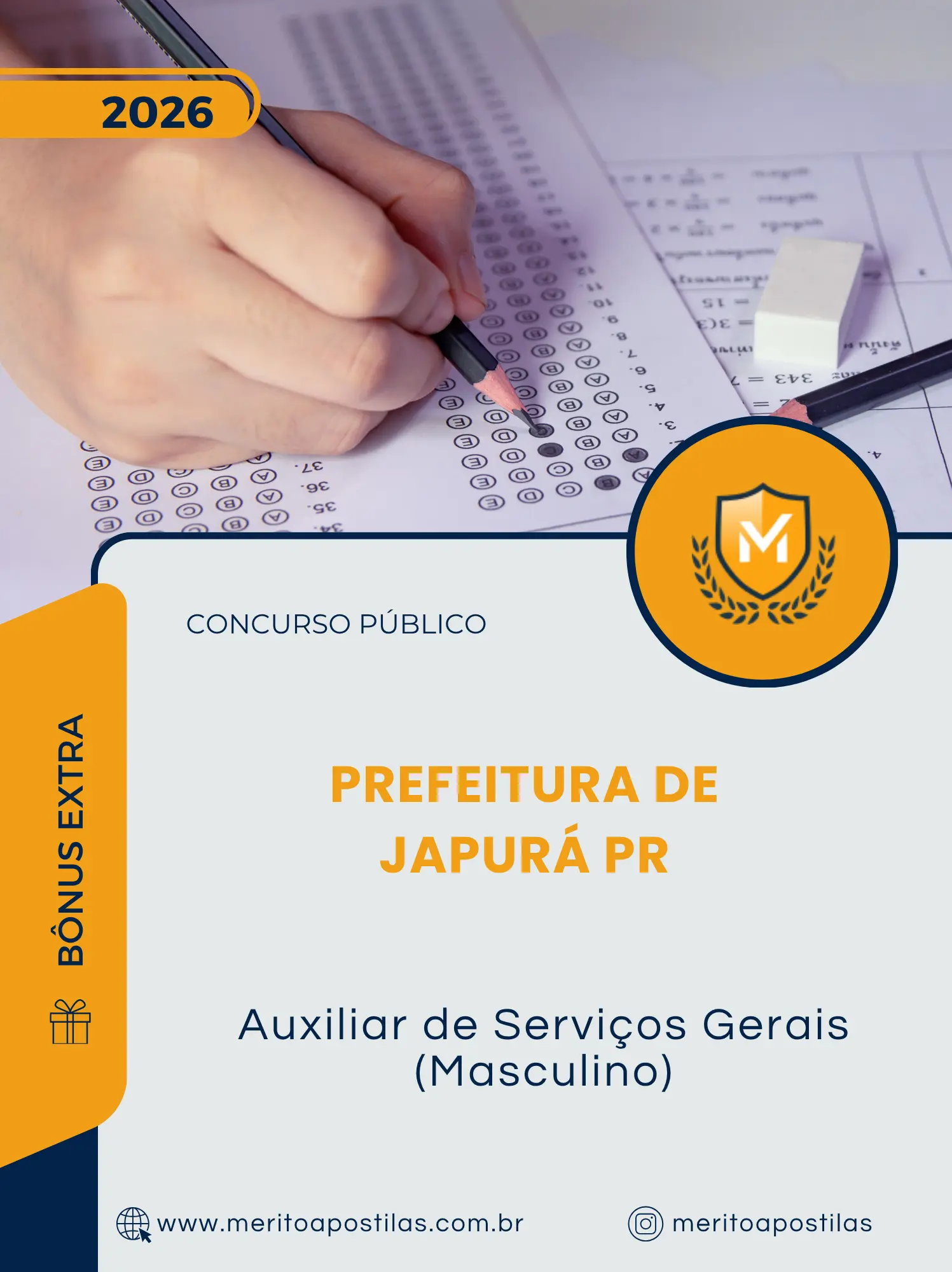 Apostila Auxiliar de Serviços Gerais Masculino Prefeitura de Japurá PR 2026