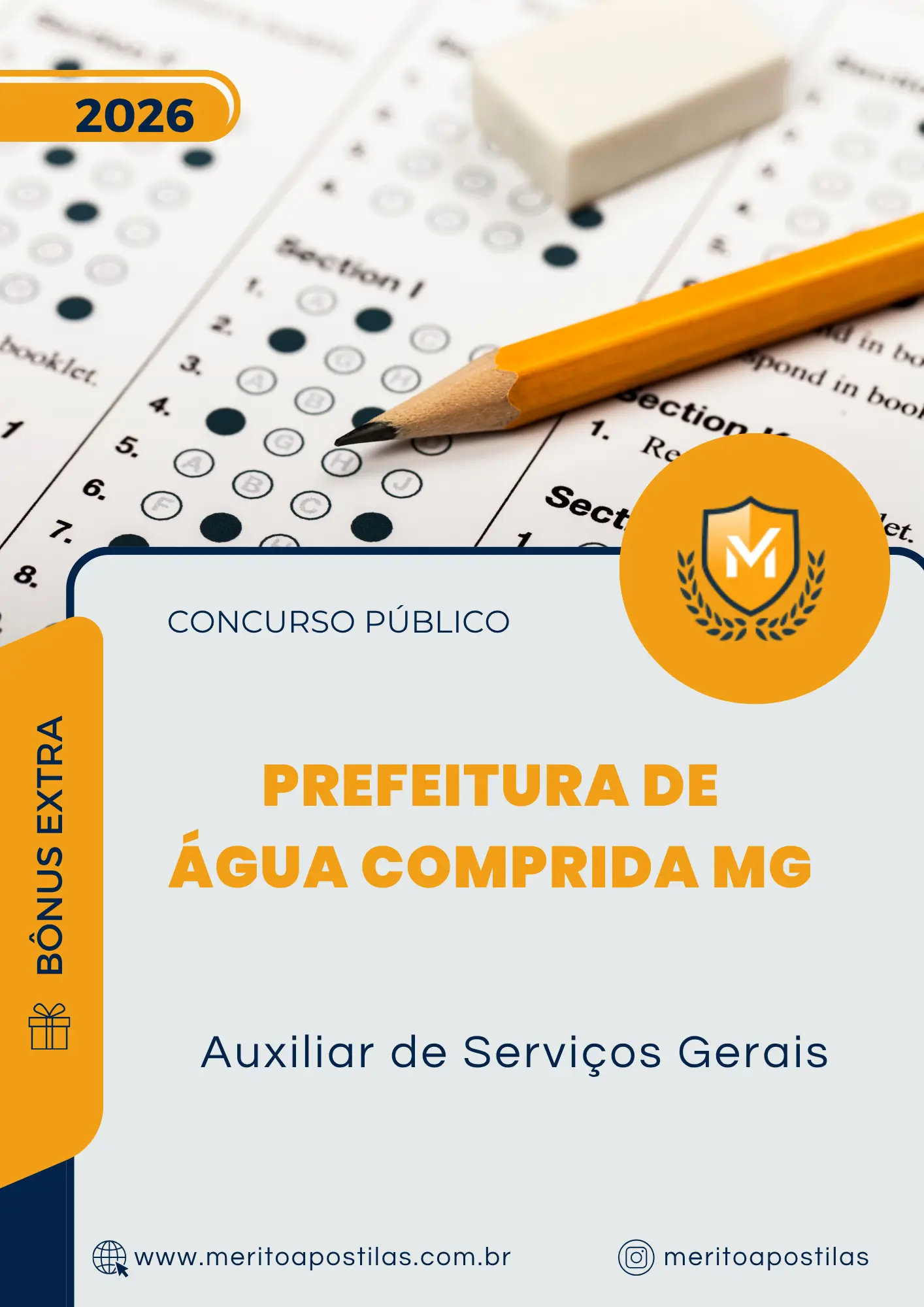 Apostila Auxiliar de Serviços Gerais Prefeitura de Água Comprida MG 2026