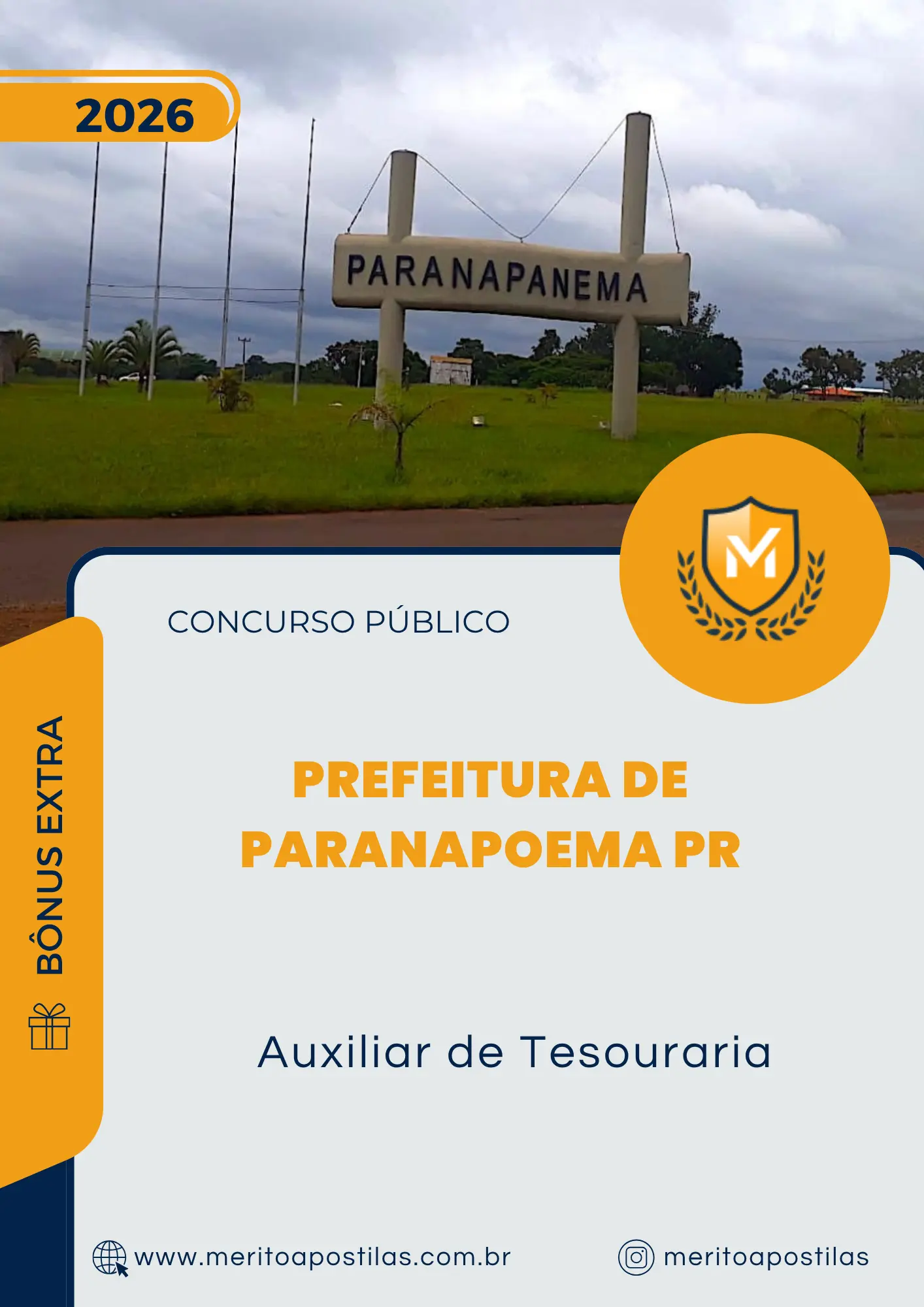 Apostila Auxiliar de Tesouraria Prefeitura de Paranapoema PR 2026