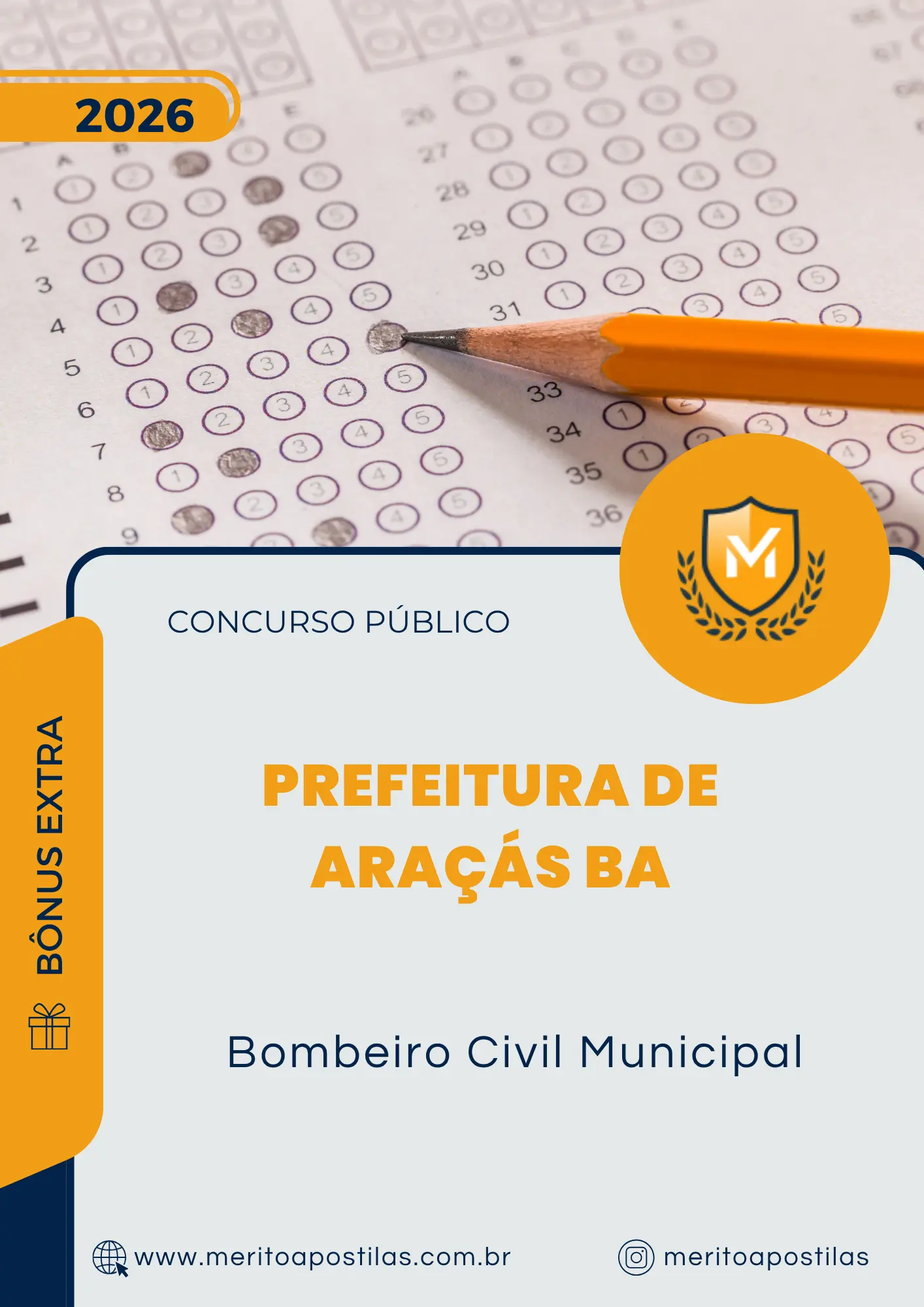 Apostila Bombeiro Civil Municipal Prefeitura de Araçás BA 2026