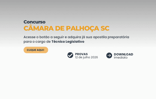 Câmara de Palhoça SC 2026