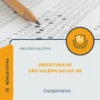 Apostila Carpinteiro Prefeitura de São Valério do Sul RS 2026