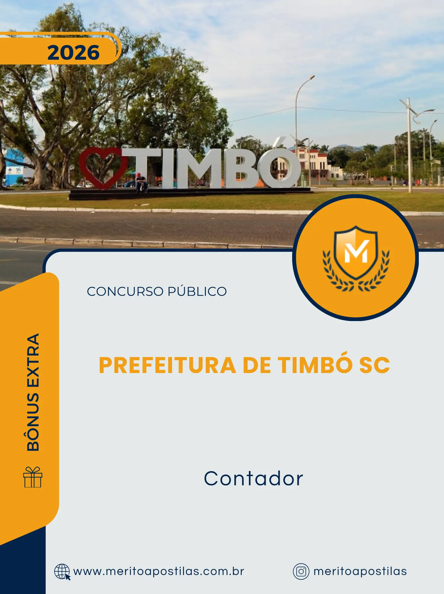 Apostila Contador Prefeitura de Timbó SC 2026