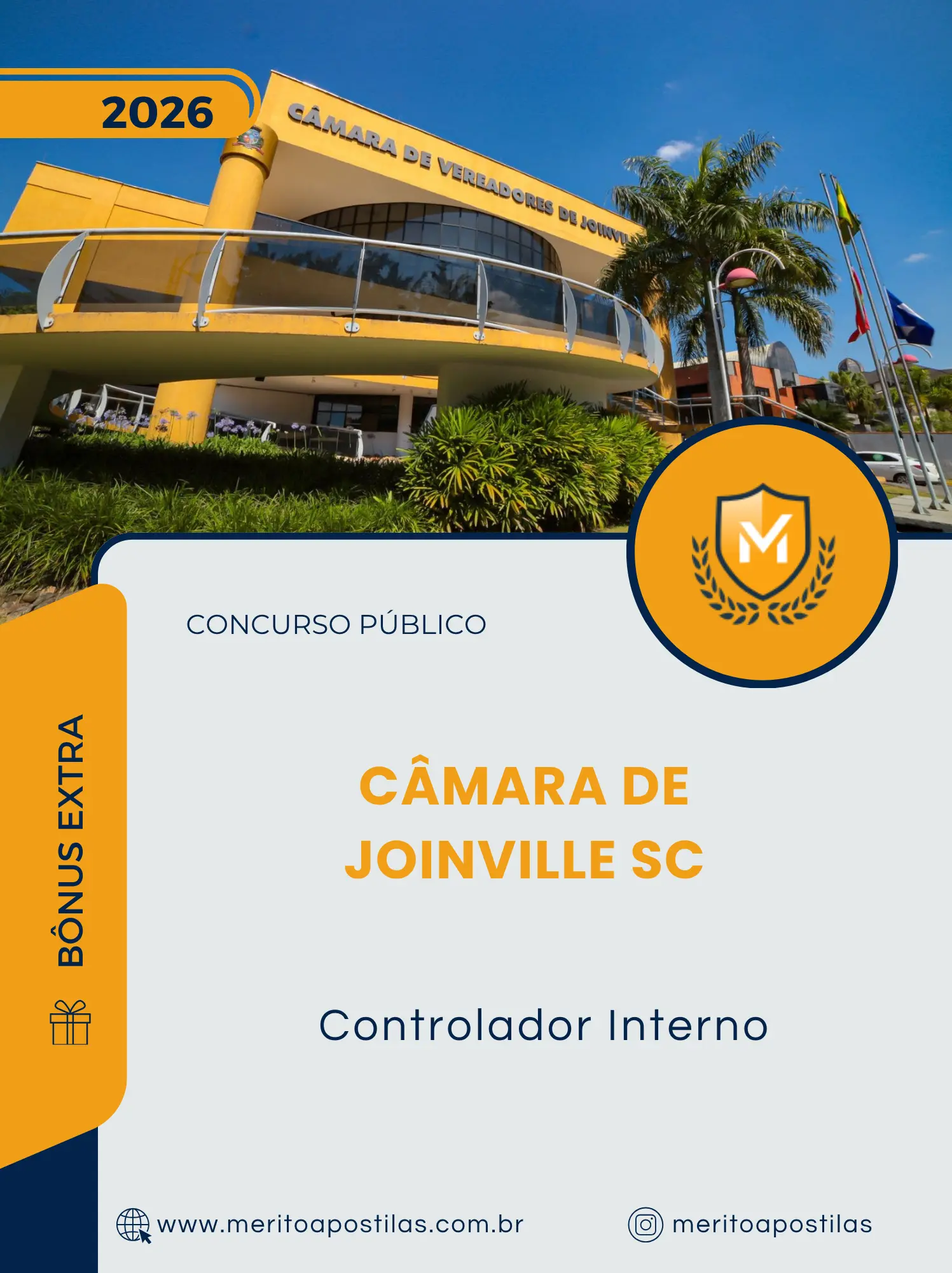 Apostila Controlador Interno Câmara de Joinville SC 2026