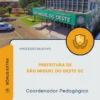 Apostila Coordenador Pedagógico Prefeitura de São Miguel do Oeste SC 2026