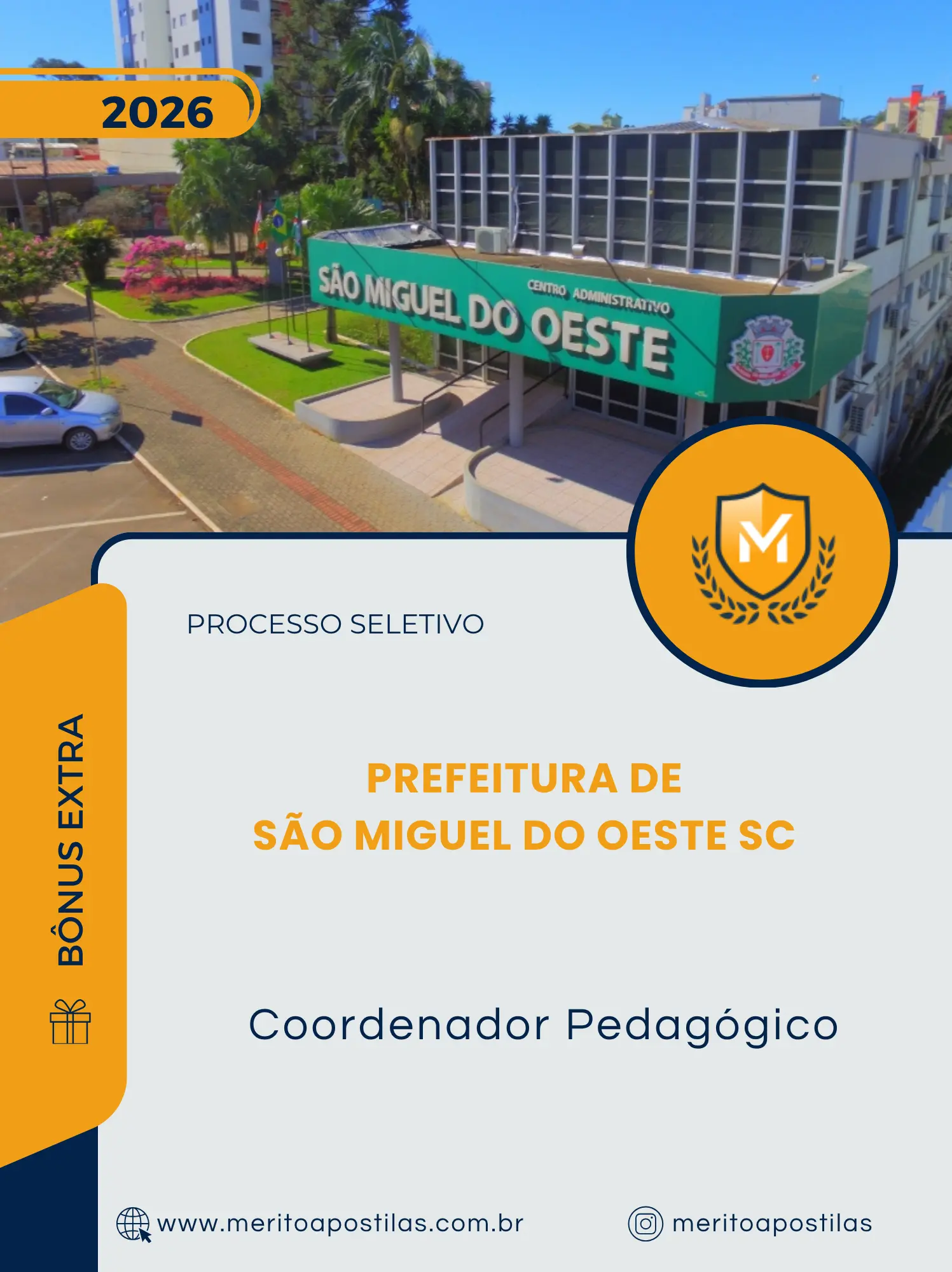 Apostila Coordenador Pedagógico Prefeitura de São Miguel do Oeste SC 2026