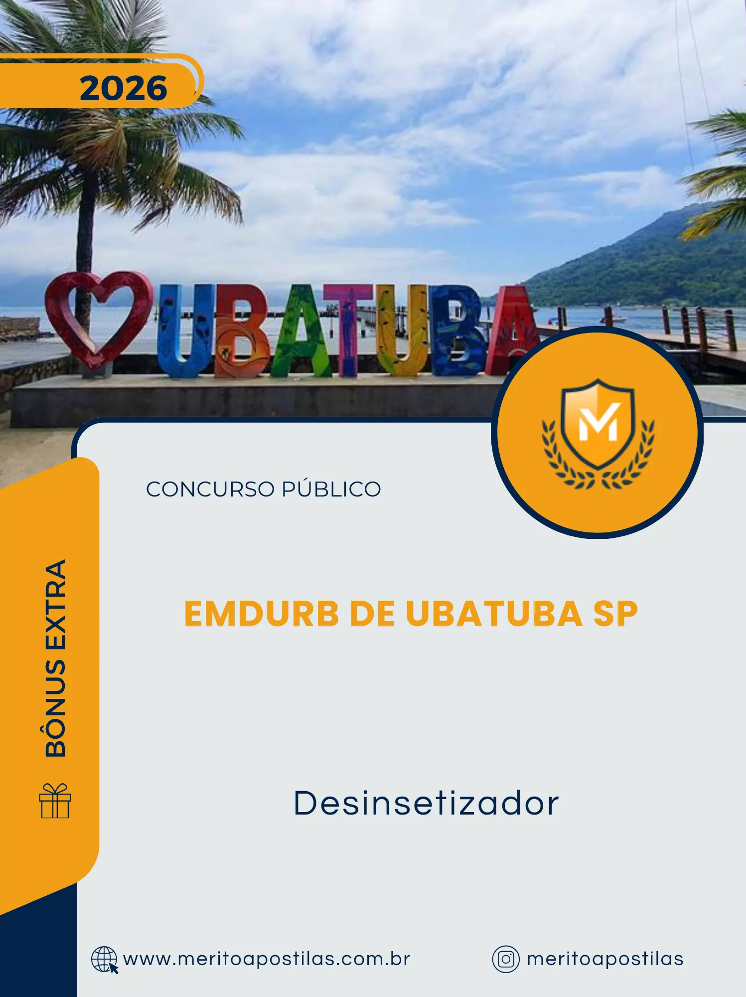 Apostila Desinsetizador Concurso Público EMDURB de Ubatuba SP 2026