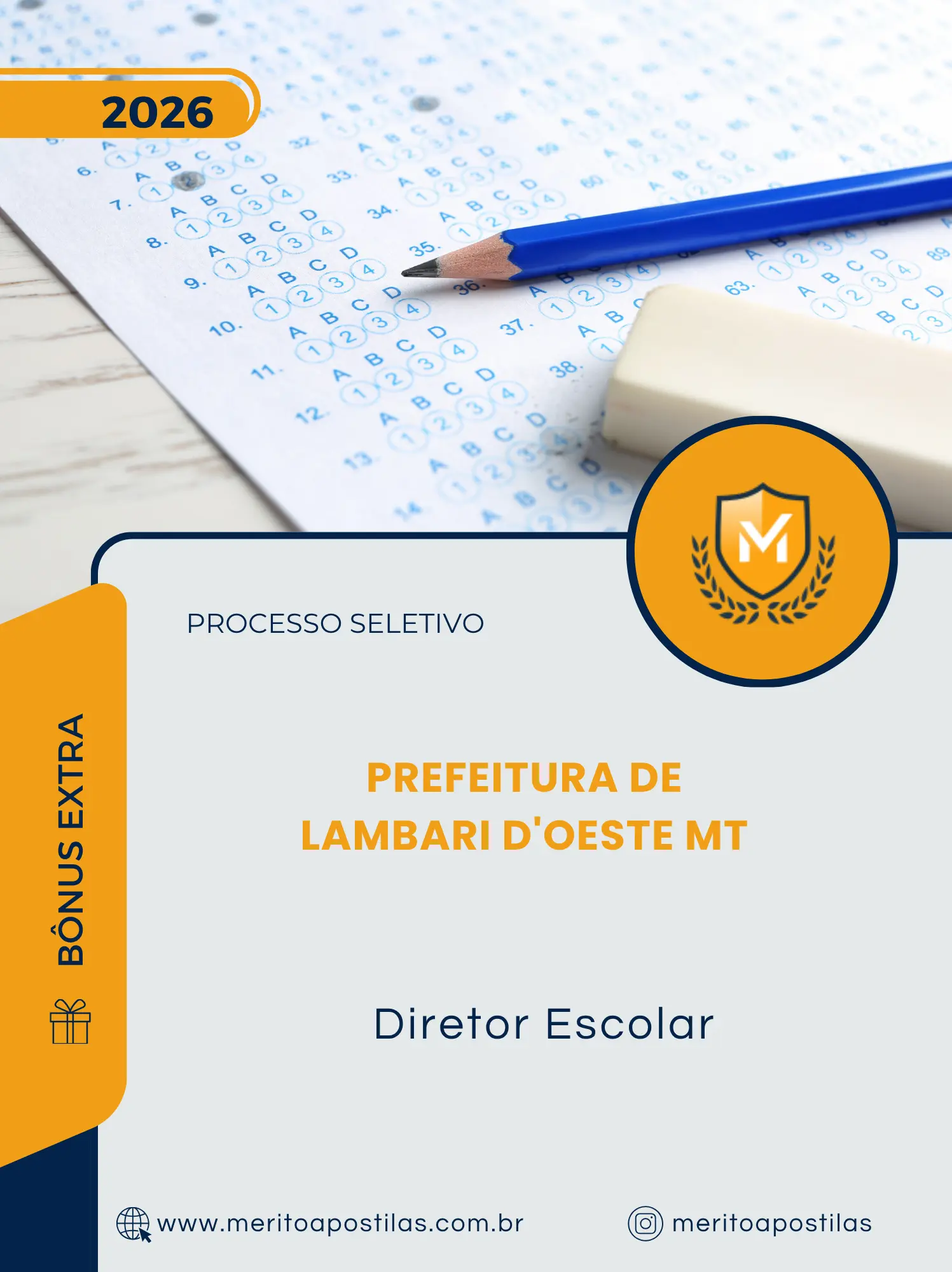 Apostila Diretor Escolar Prefeitura de Lambari D'Oeste MT 2026