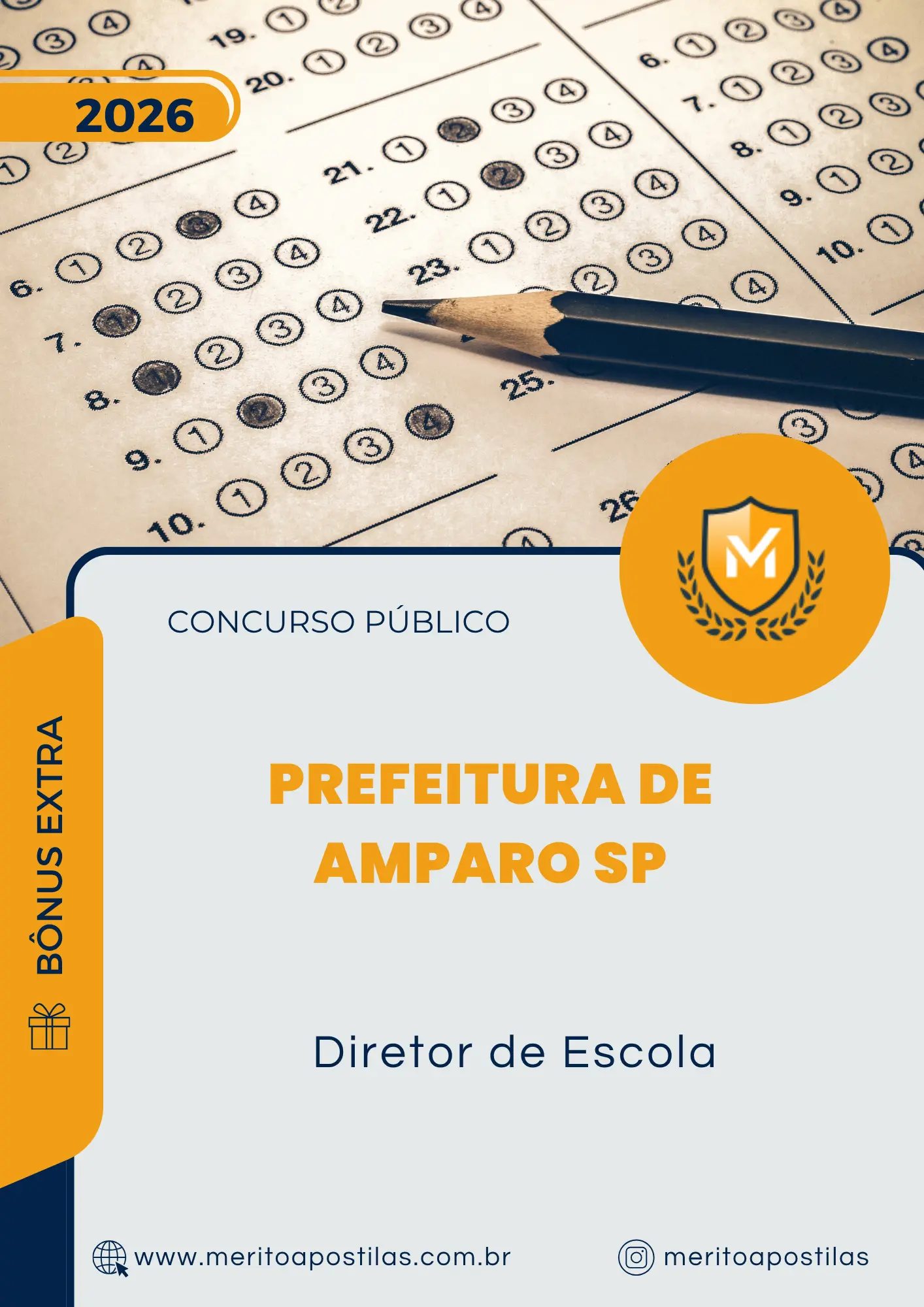 Apostila Diretor de Escola Prefeitura de Amparo SP 2026