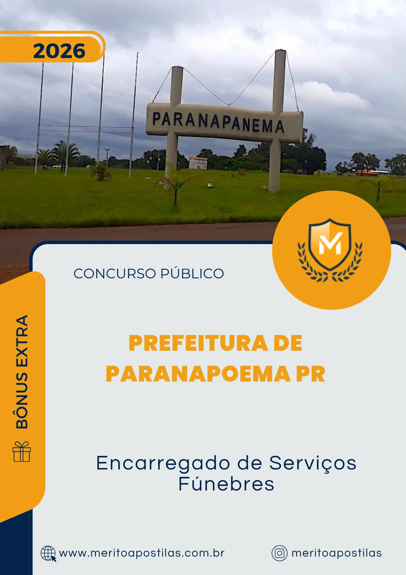 Apostila Encarregado de Serviços Fúnebres Prefeitura de Paranapoema PR 2026