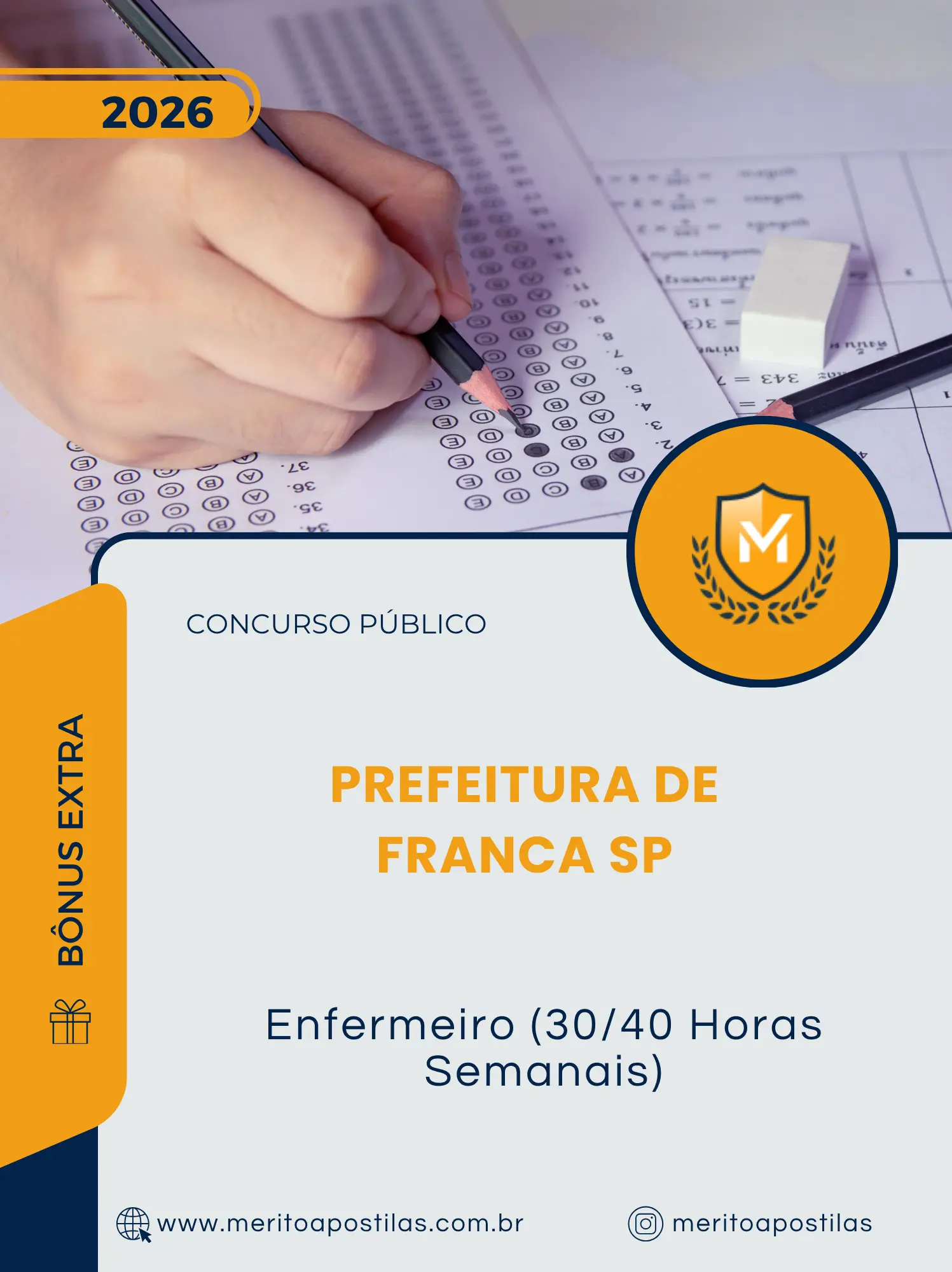 Apostila Enfermeiro 30 40 Horas Semanais Prefeitura de Franca SP 2026
