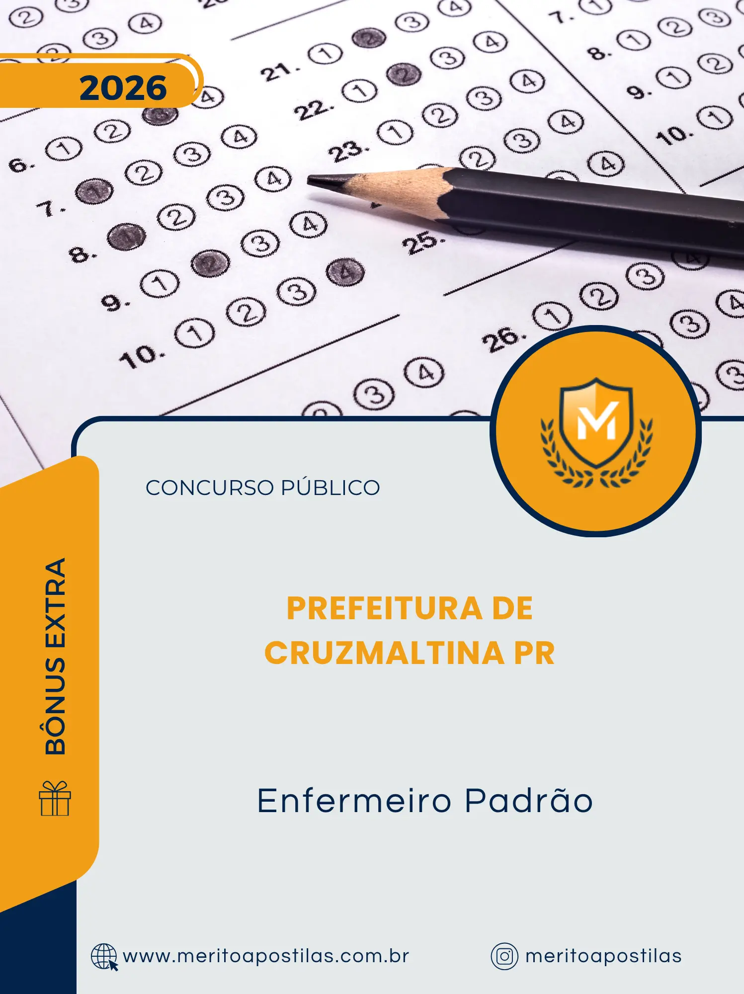 Apostila Enfermeiro Padrão Prefeitura de Cruzmaltina PR 2026