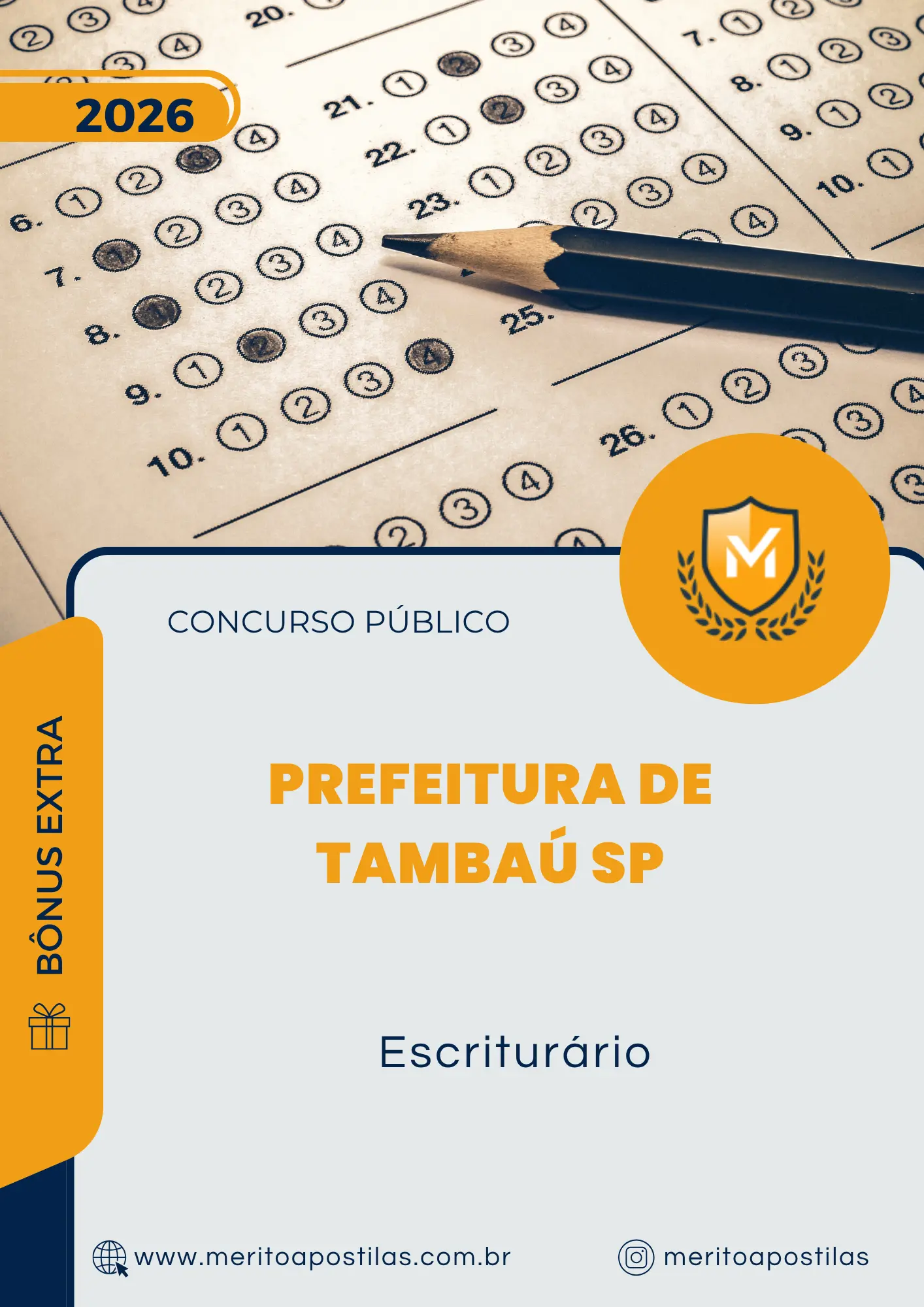 Apostila Escriturário Prefeitura de Tambaú SP 2026