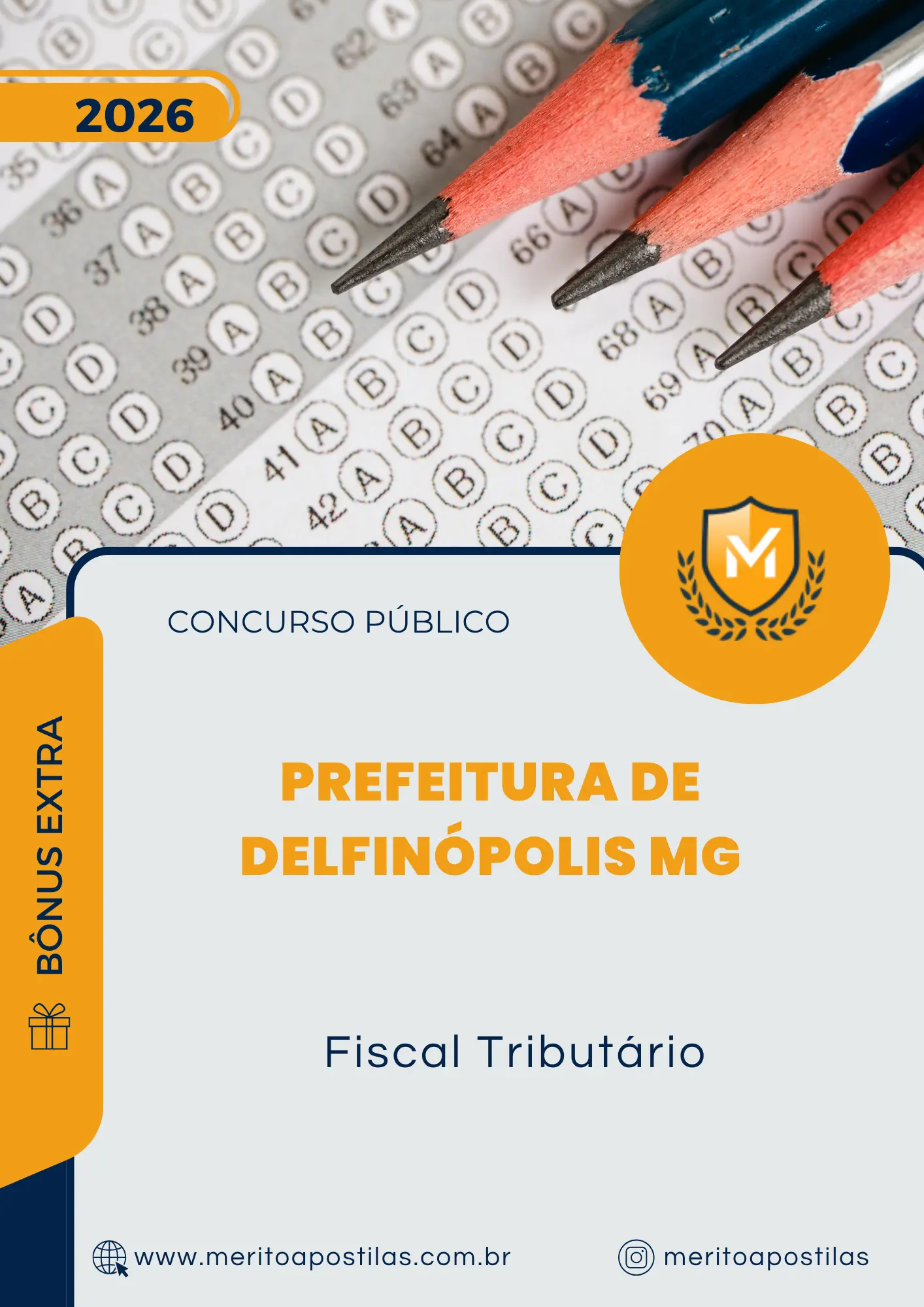 Apostila Fiscal Tributário Prefeitura de Delfinópolis MG 2026