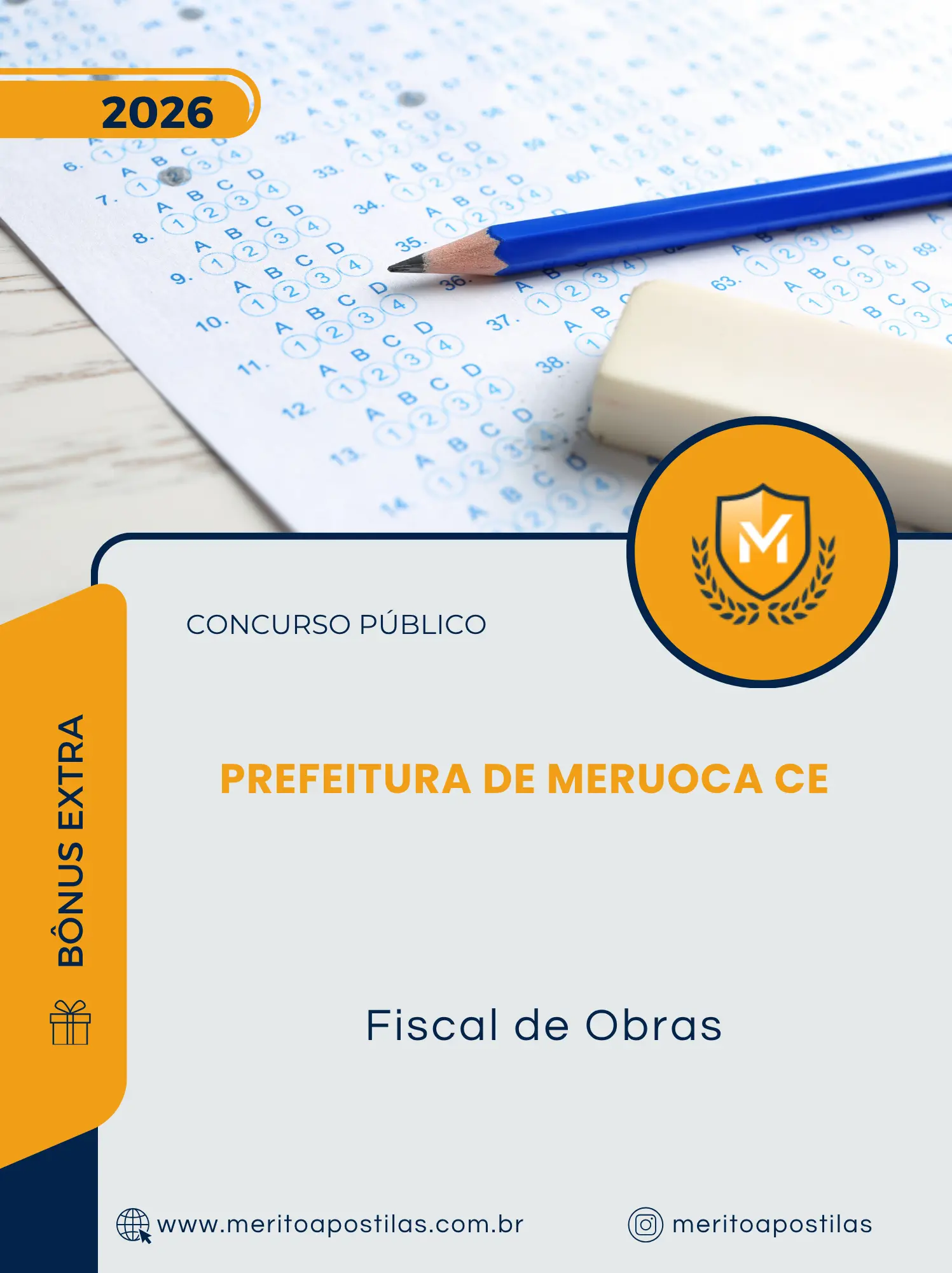 Apostila Fiscal de Obras Prefeitura de Meruoca CE 2026