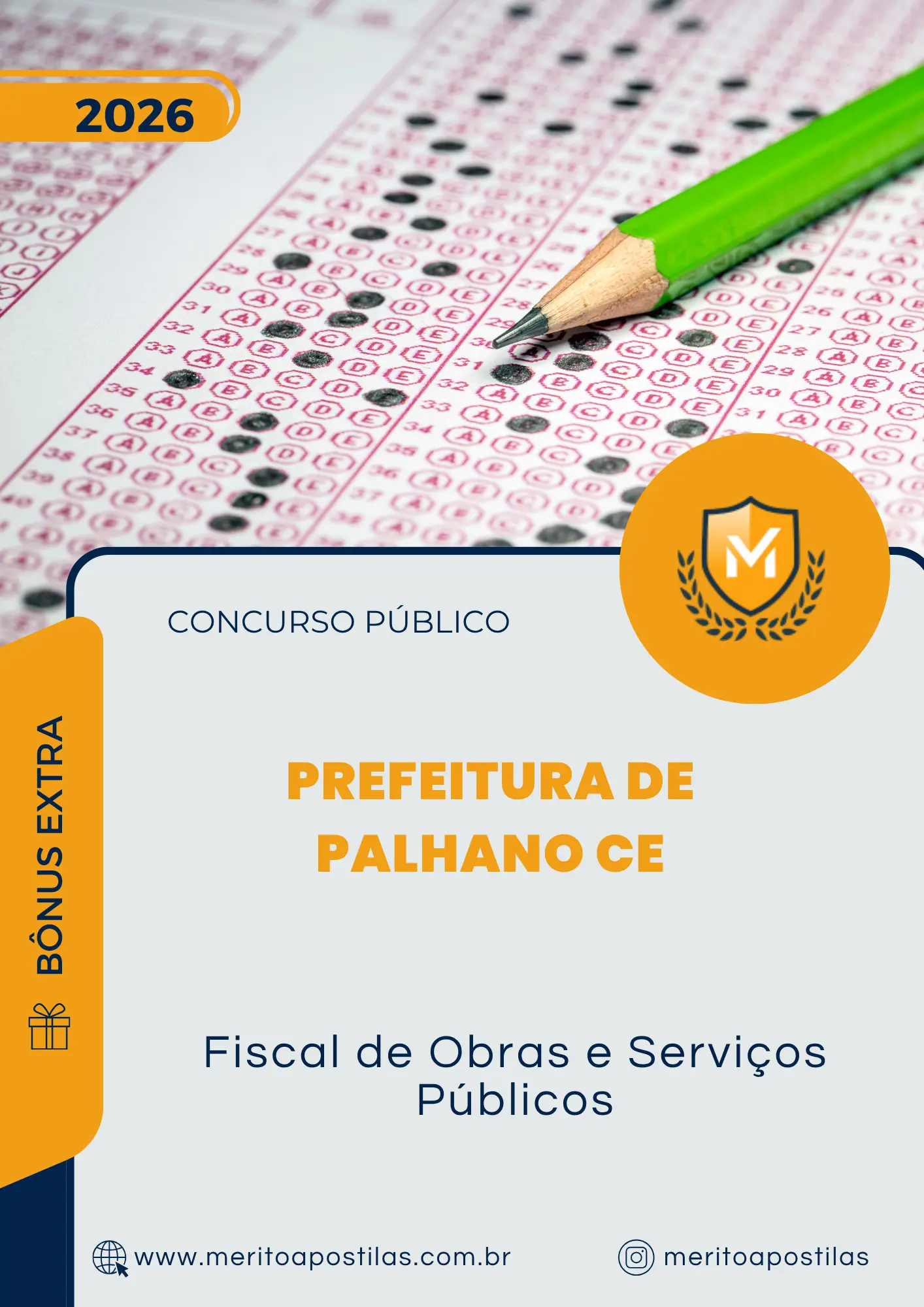 Apostila Fiscal de Obras e Serviços Públicos Prefeitura de Palhano CE 2026