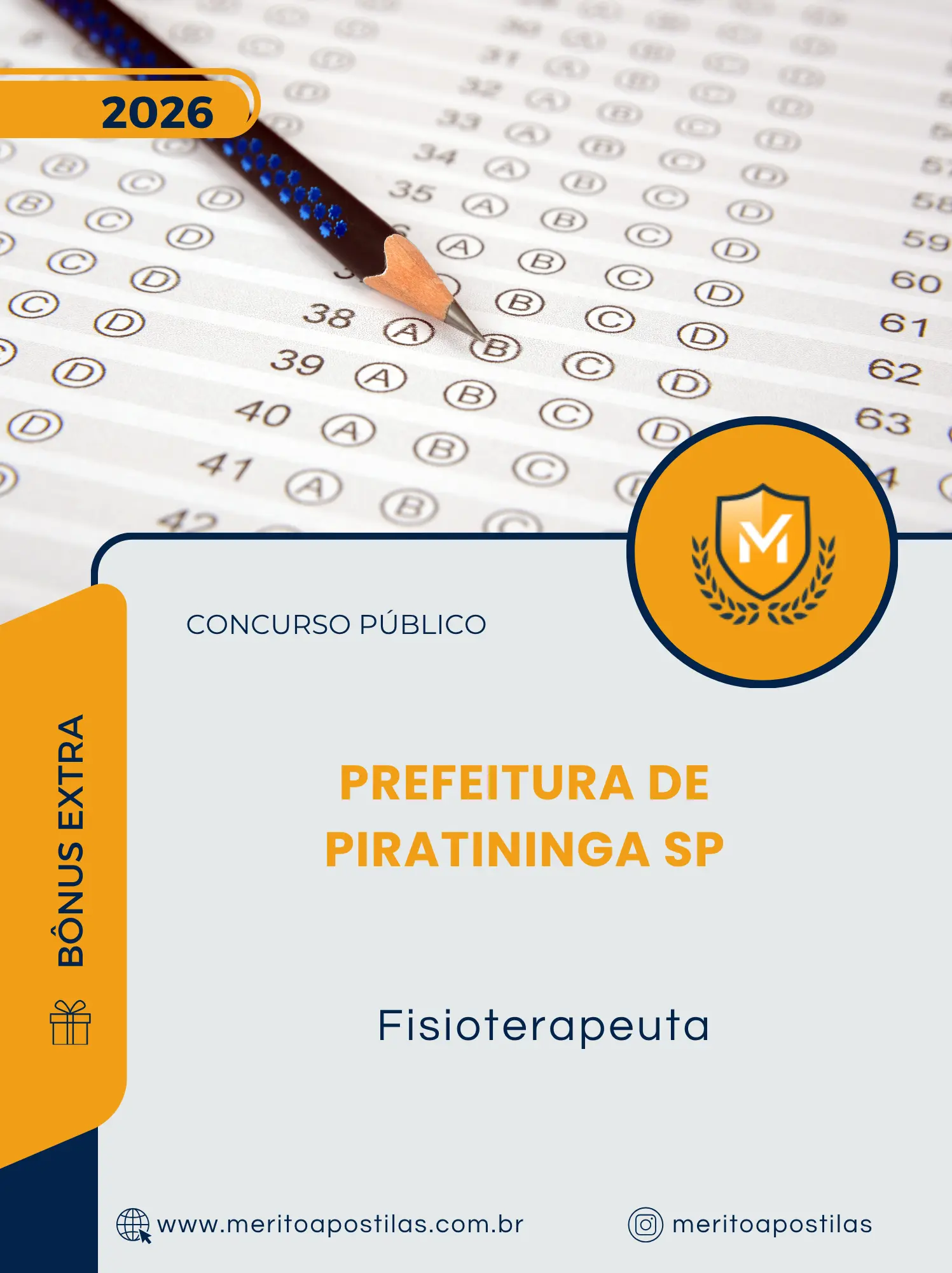 Apostila Fisioterapeuta Prefeitura de Piratininga SP 2026