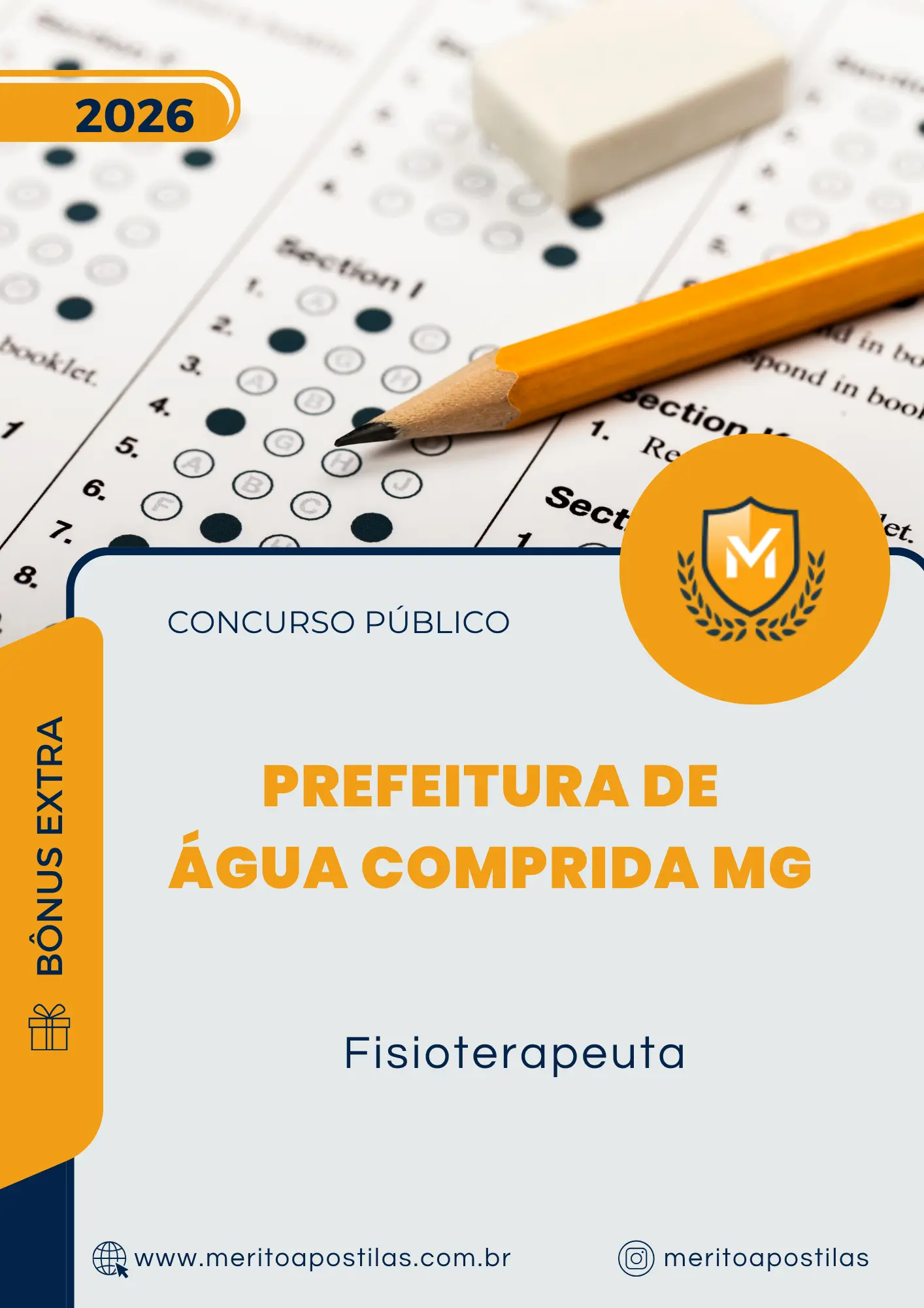 Apostila Fisioterapeuta Prefeitura de Água Comprida MG 2026