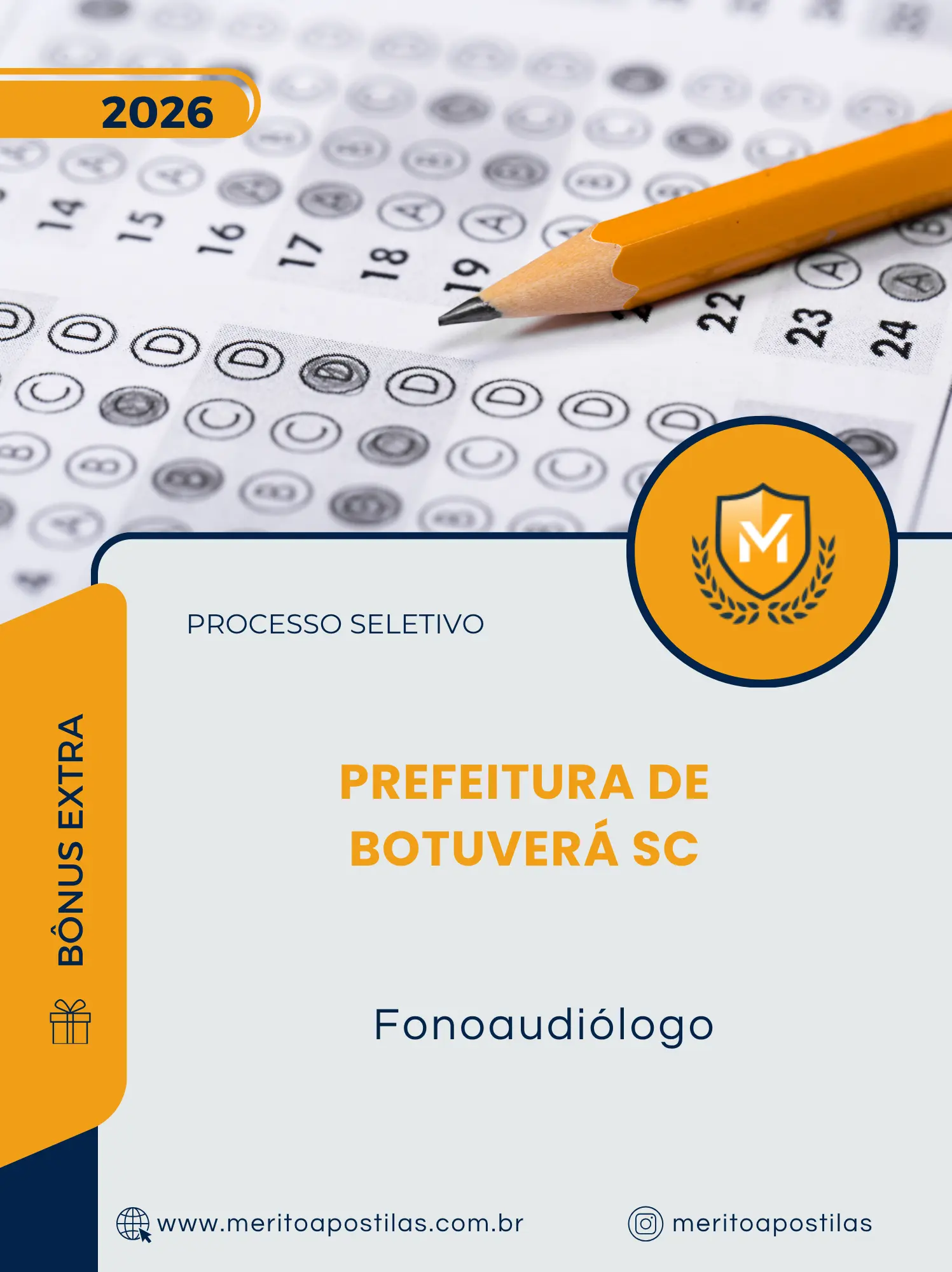 Apostila Fonoaudiólogo Prefeitura de Botuverá SC 2026