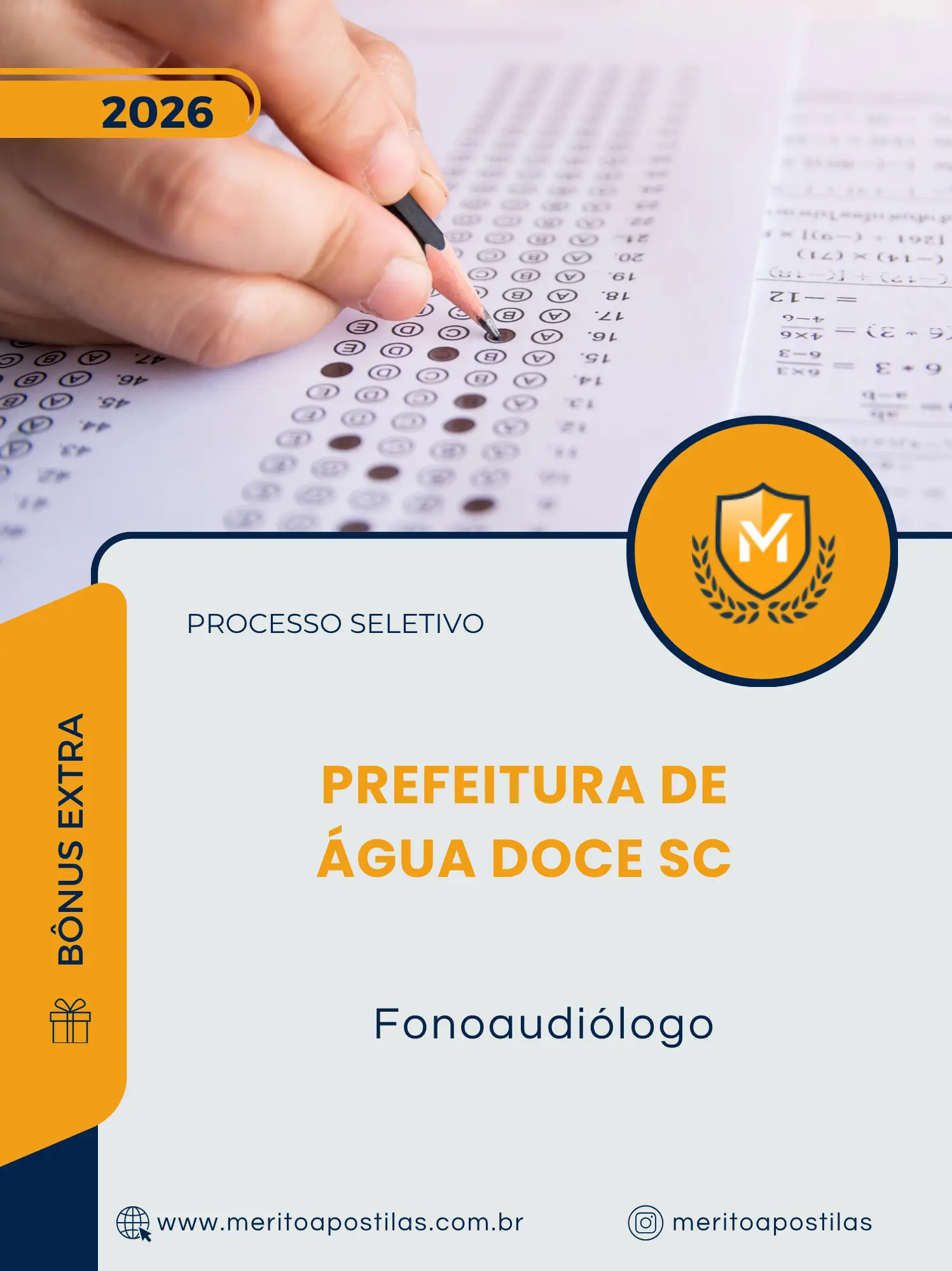 Apostila Fonoaudiólogo Prefeitura de Água Doce SC 2026
