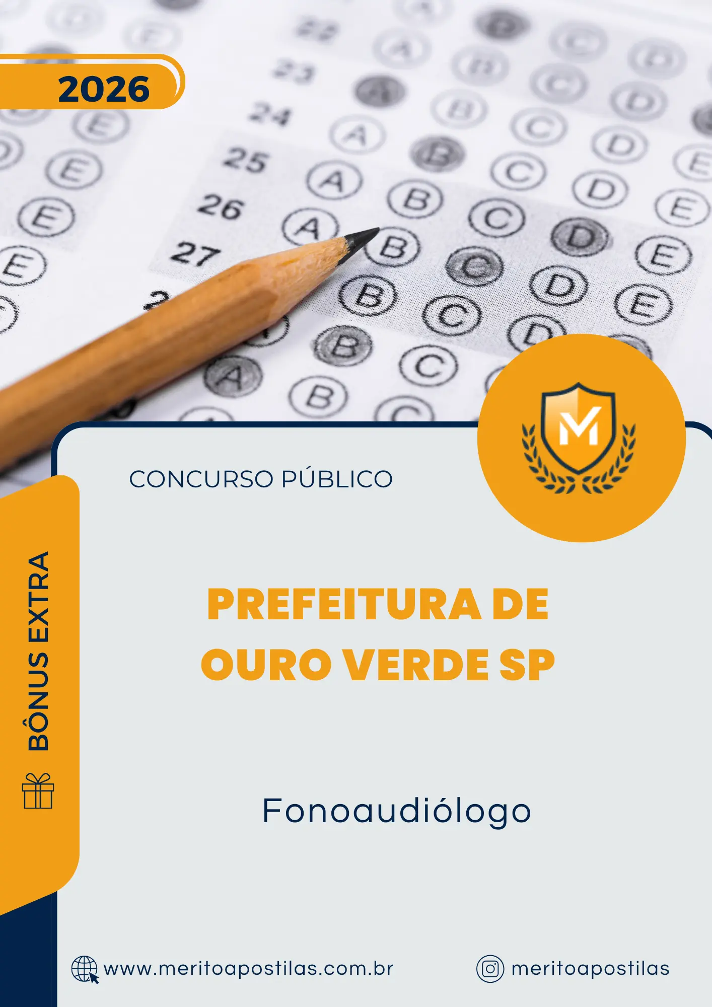 Apostila Fonoaudiólogo Prefeitura de Ouro Verde SP 2026