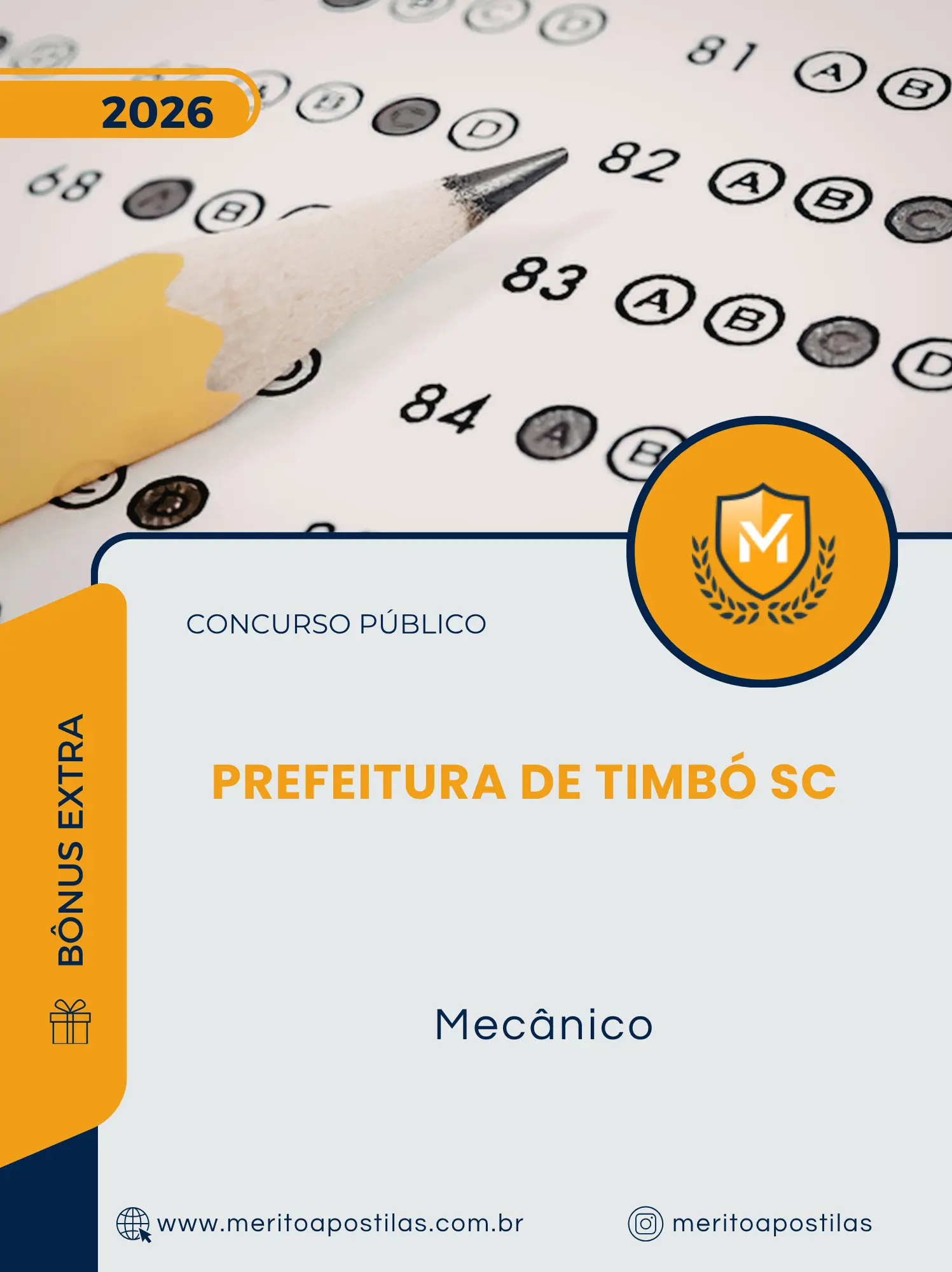 Apostila Mecânico Prefeitura de Timbó SC 2026