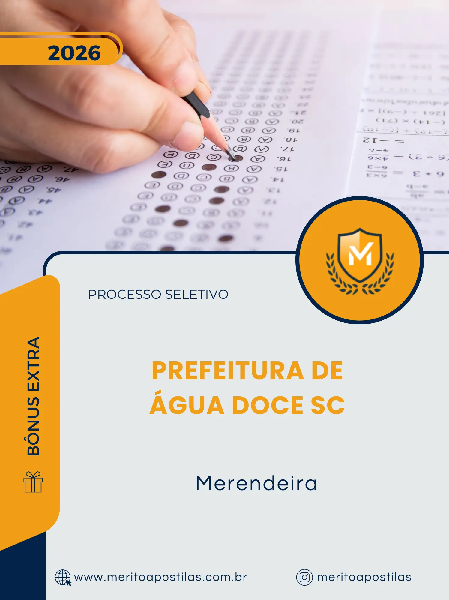 Apostila Merendeira Prefeitura de Água Doce SC 2026